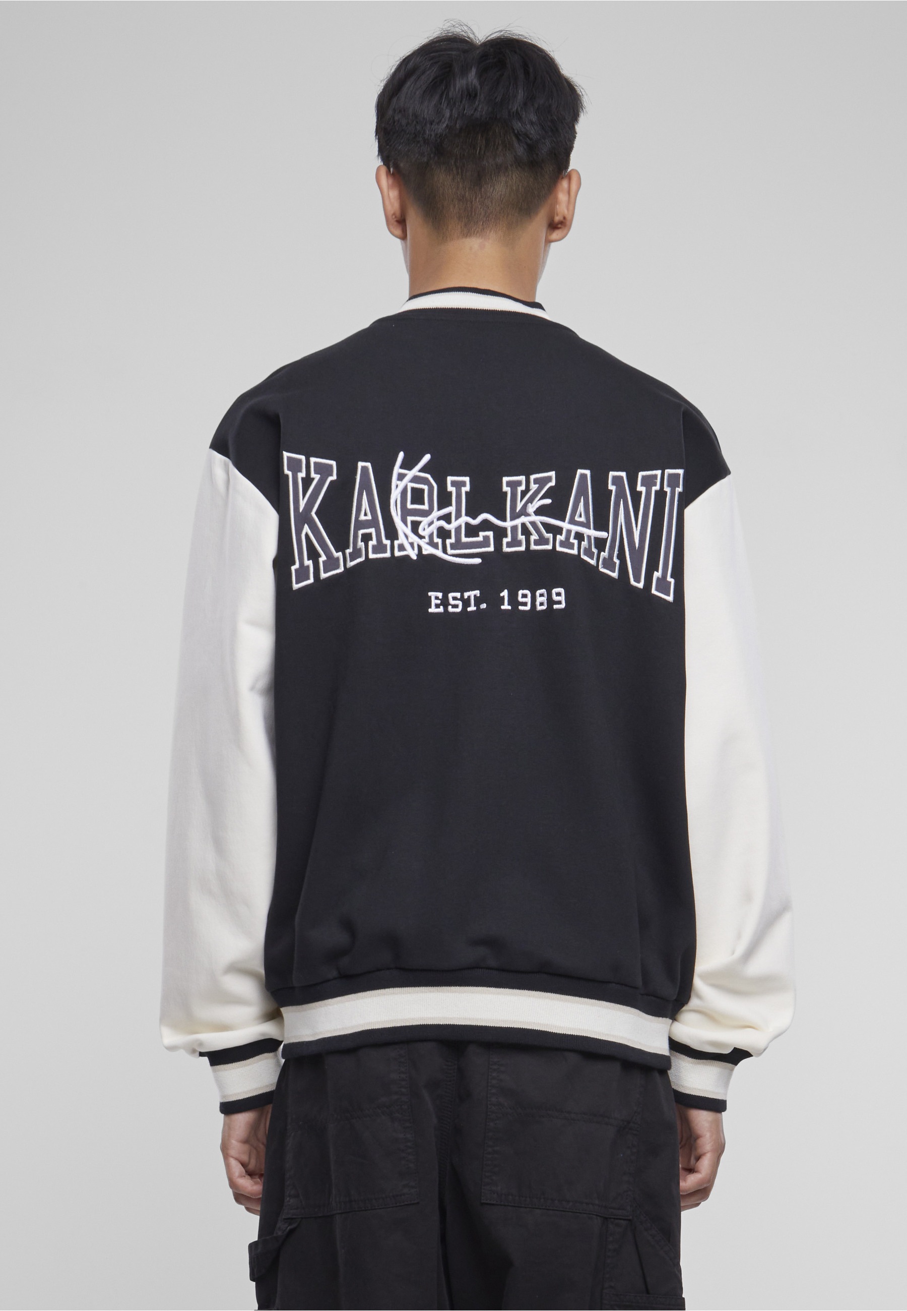 Karl Kani Collegejacke »Karl Kani Herren KM232-007-2 KK Og Fleece College Jacket« 1 Stk. tlg. ohne Kapuze