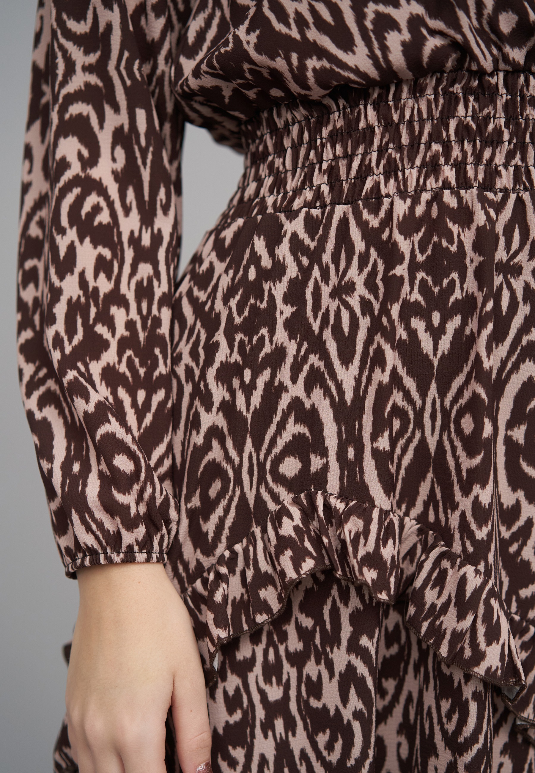 CLOUD 5IVE A-Linien-Kleid »CLOUD 5IVE Longsleeve Dress with abstract print« 1 tlg.