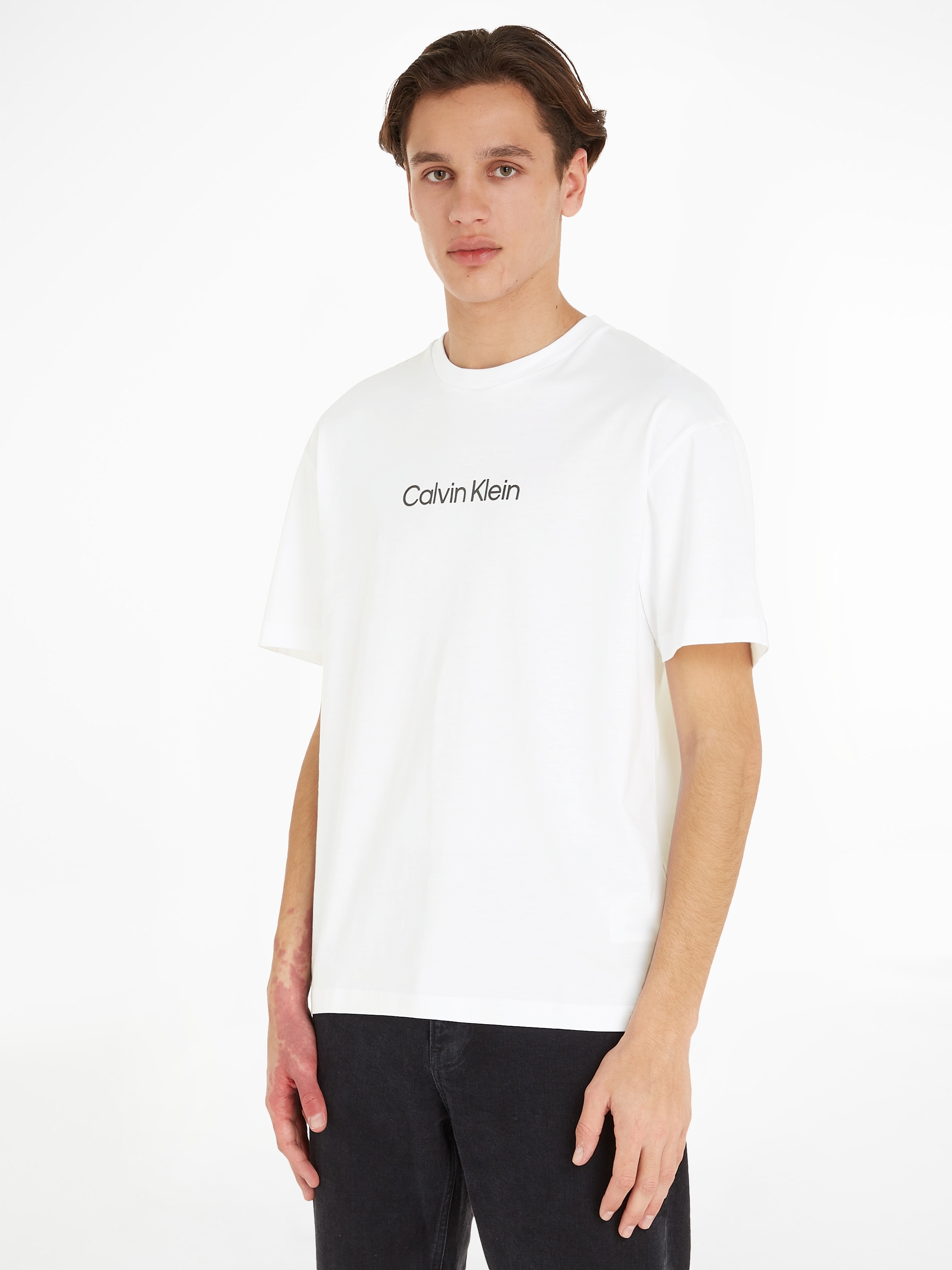 Calvin Klein "HERO LOGO COMFORT T-SHIRT" mit aufgedrucktem Markenlabel günstig online kaufen