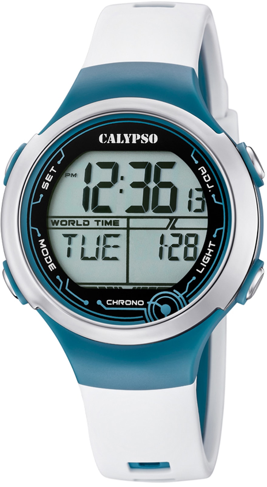 CALYPSO WATCHES Chronograph »Digital Crush, K5799/1«, Armbanduhr, Quarzuhr, Damenuhr, Herrenuhr, digital, Stoppfunktion