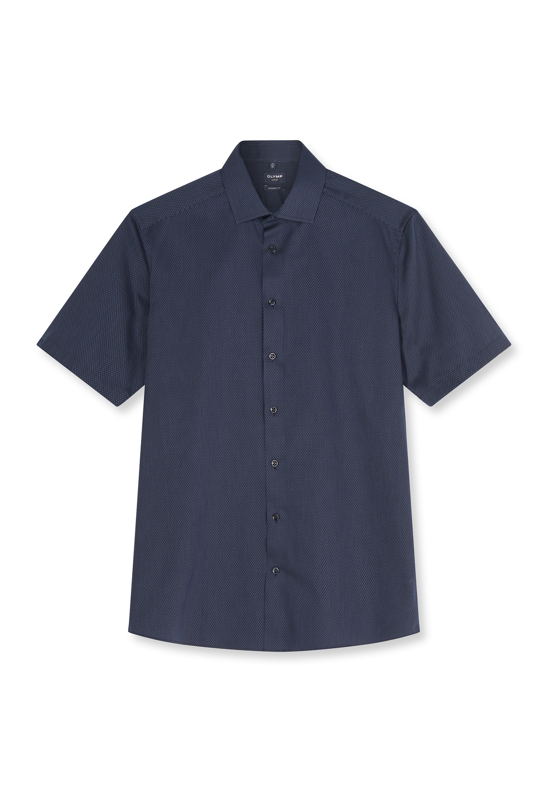 OLYMP Luxor Modern Fit Businesshemd Marine Gr. 43 7