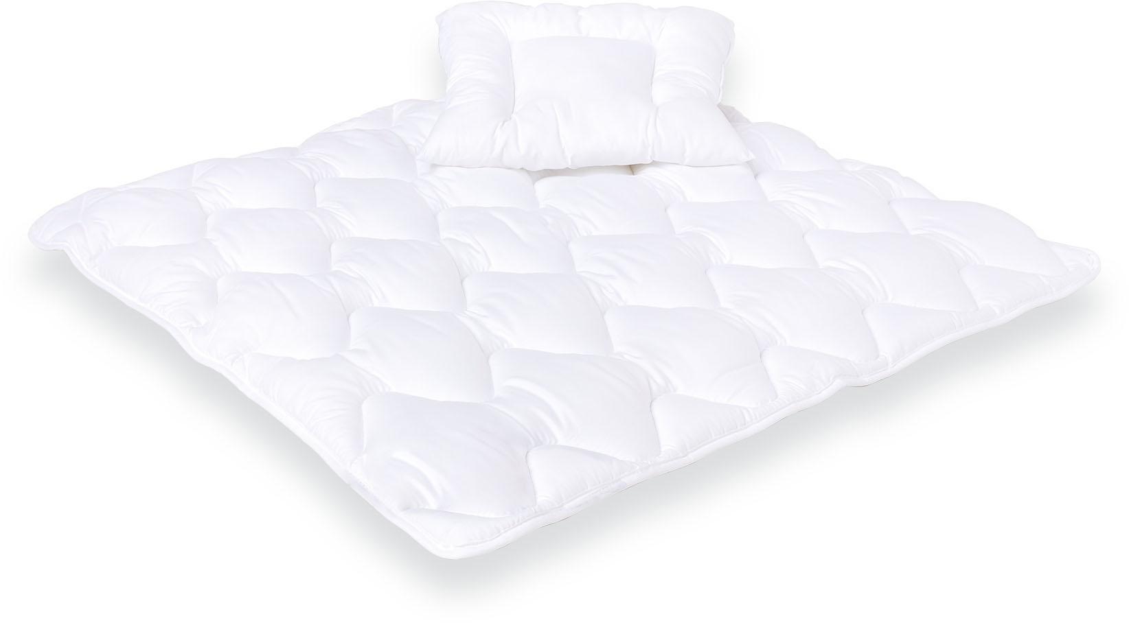Träumeland Kindersteppbett + Kopfkissen »Märchenweich«, (Spar-Set), für Babys