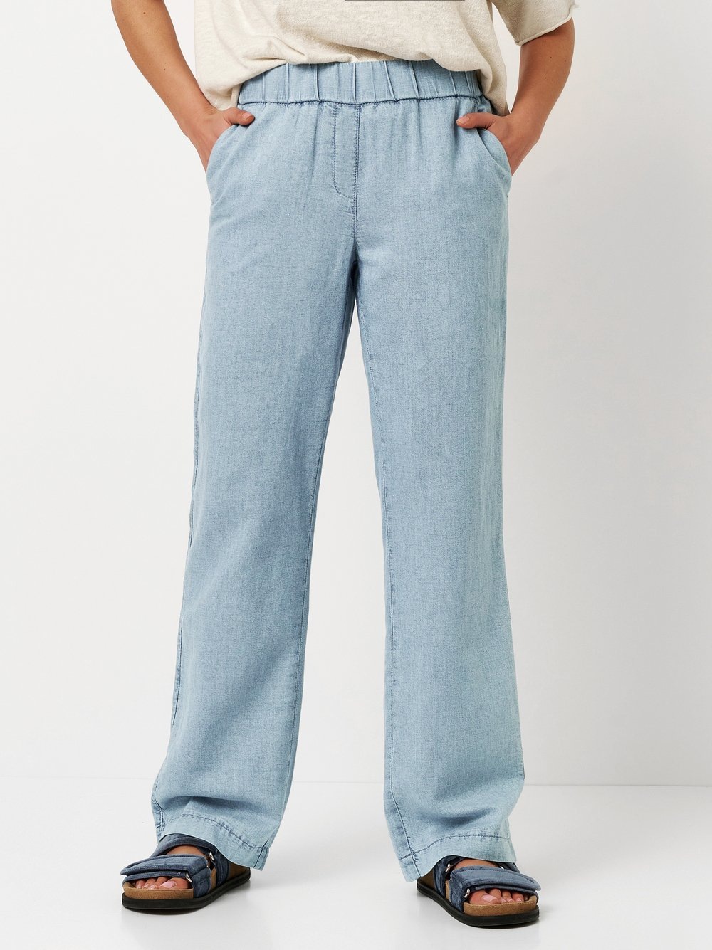 TONI Schlupfhose "Pia Wide", Sommerhose in sommerlicher Qualität mit Leinen günstig online kaufen