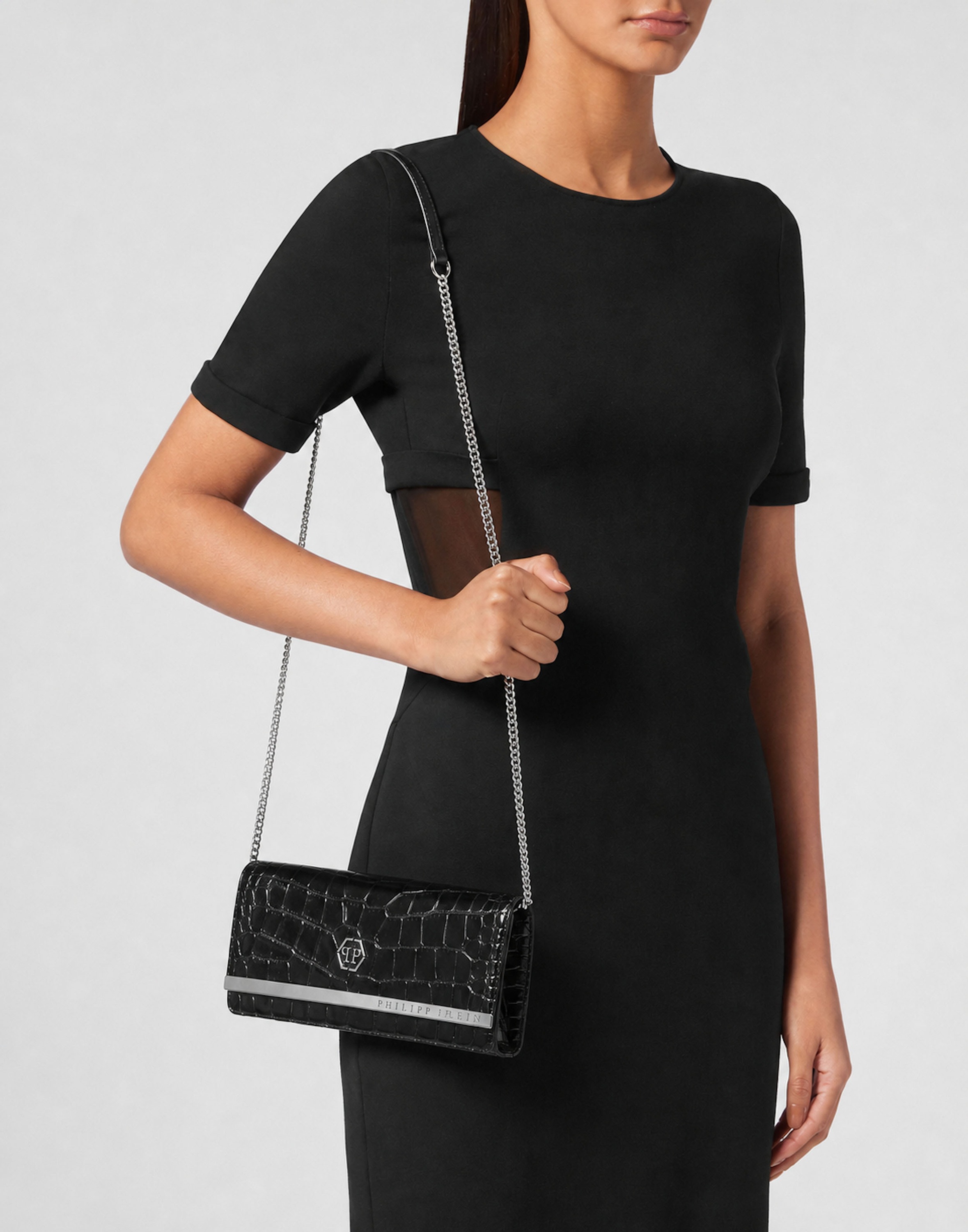 PHILIPP PLEIN Clutch »Cocco Crocco Geprägt«