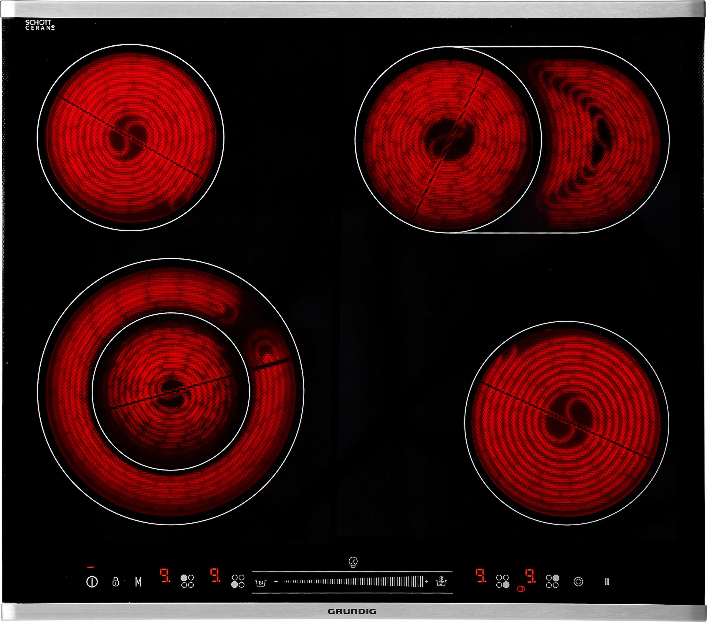Grundig Elektro-Kochfeld von SCHOTT CERAN®, GIEV 624430 X, mit Memory-Funktion