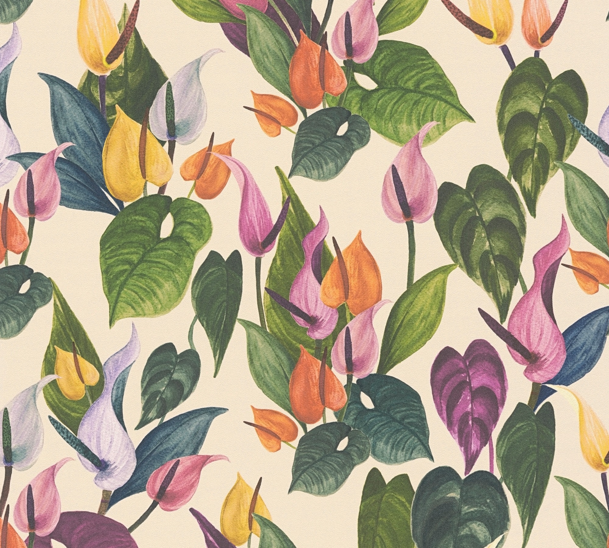 living walls Vliestapete »Karierte Tapete Wasserfarbenoptik Bunt Vlies« matt glatt