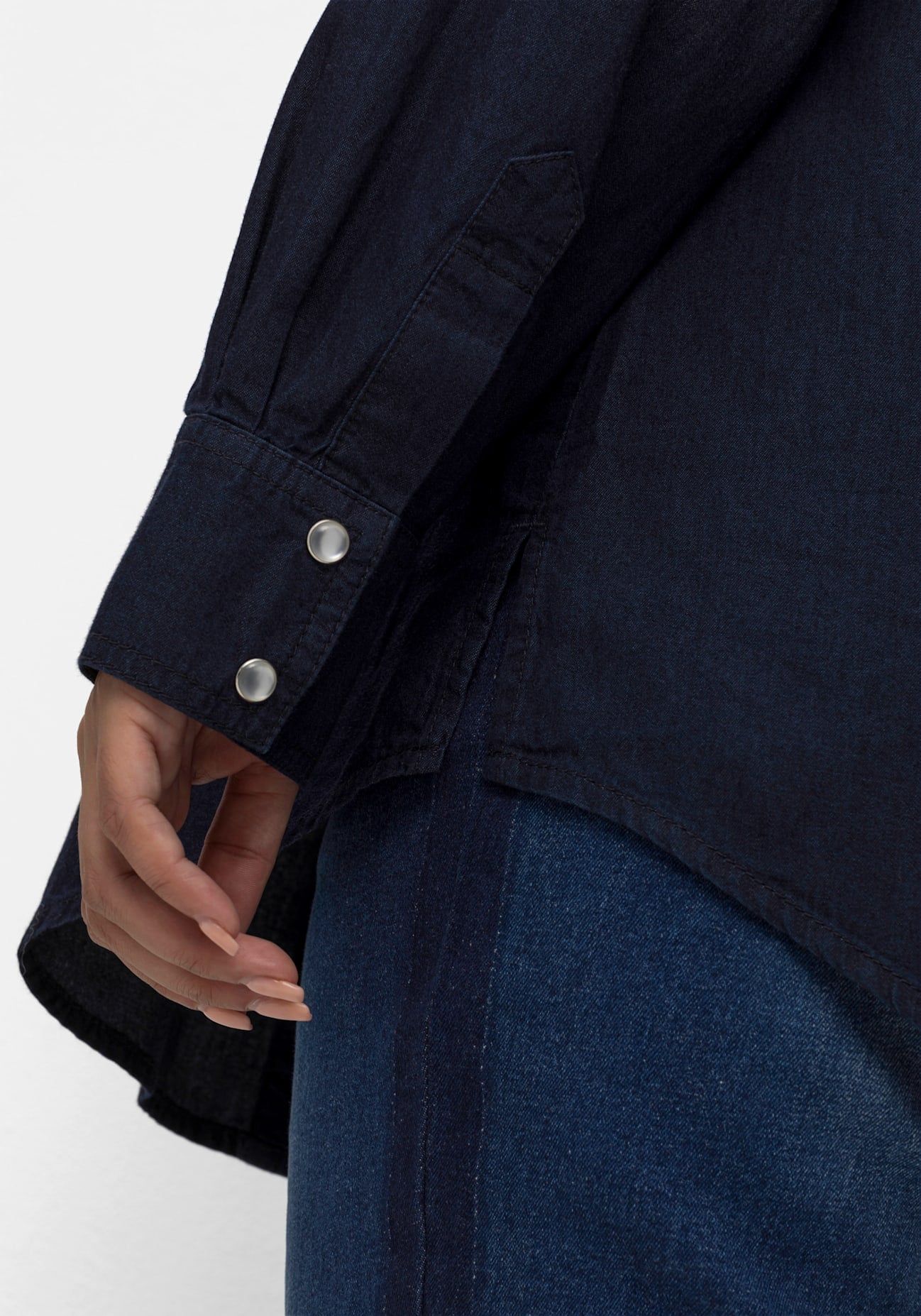 Sheego Jeansbluse
