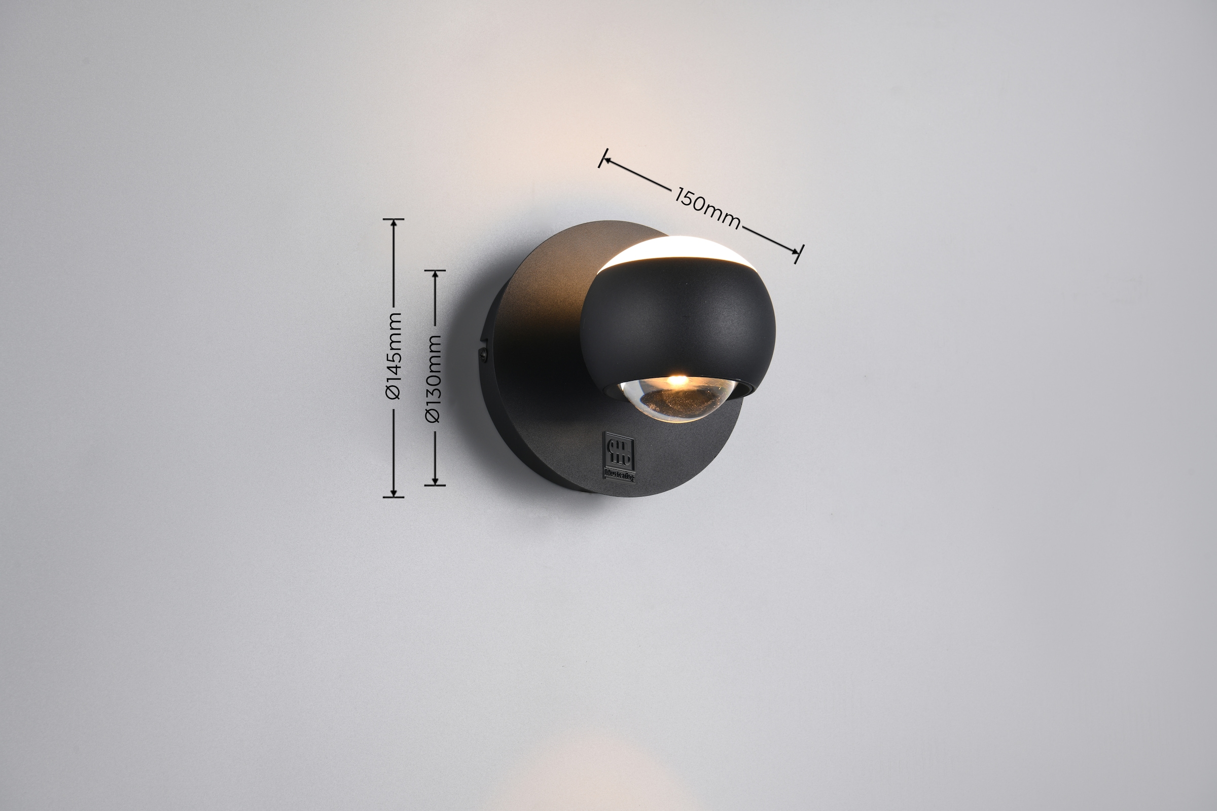 Musterring LED Wandleuchte »CANNON, 1-flammige LED Wandlampe 5W 500Lumen 2300-4000K CCT« LED-Board 1 Stk. Farbwechsler | warmweiß - kaltweiß mit Fernbedienung, schwenkbares up-and-down Licht dimmbar Memory