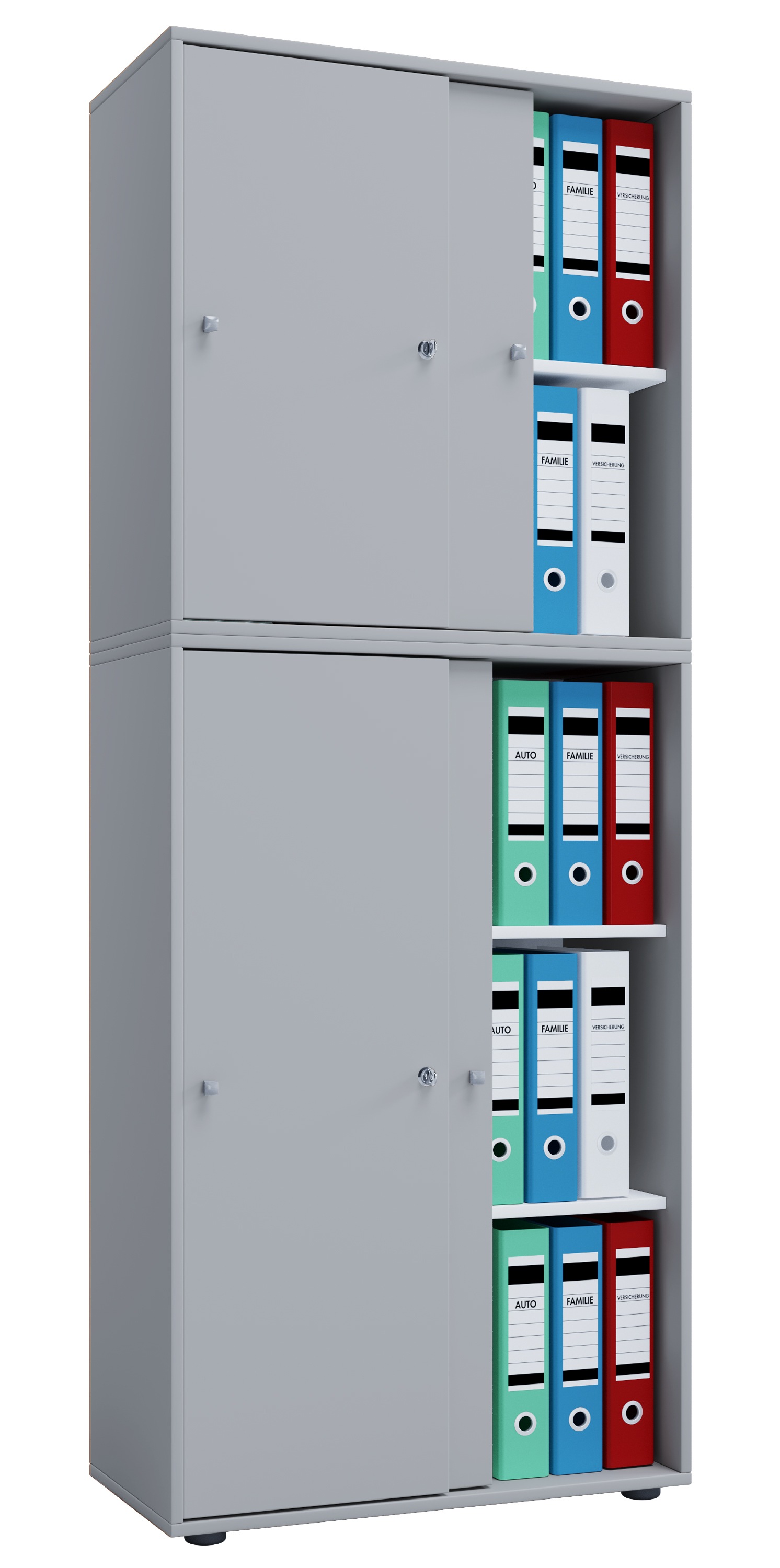VCM Aktenschrank "Büroschrank Aktenschrank Schiebetüren Lona 5fach" 1 Stk. günstig online kaufen