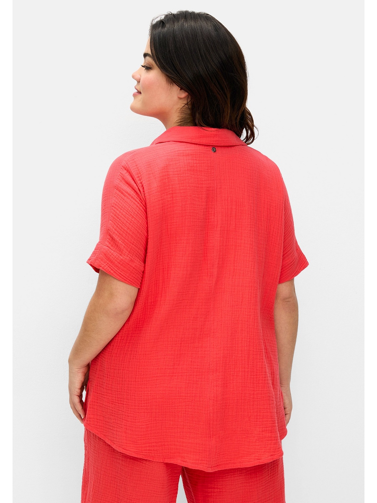 Sheego Hemdbluse "Große Größen", aus weicher Musselin-Qualität günstig online kaufen