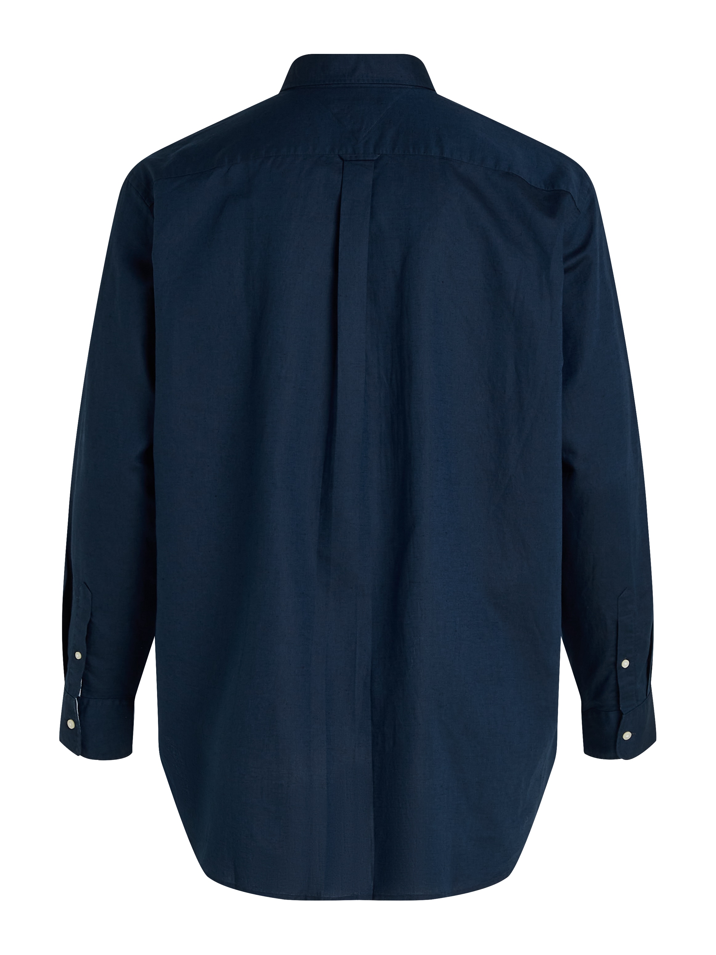 Tommy Hilfiger Big & Tall Langarmhemd »BT-LINEN BLEND SOLID«, Große Größen
