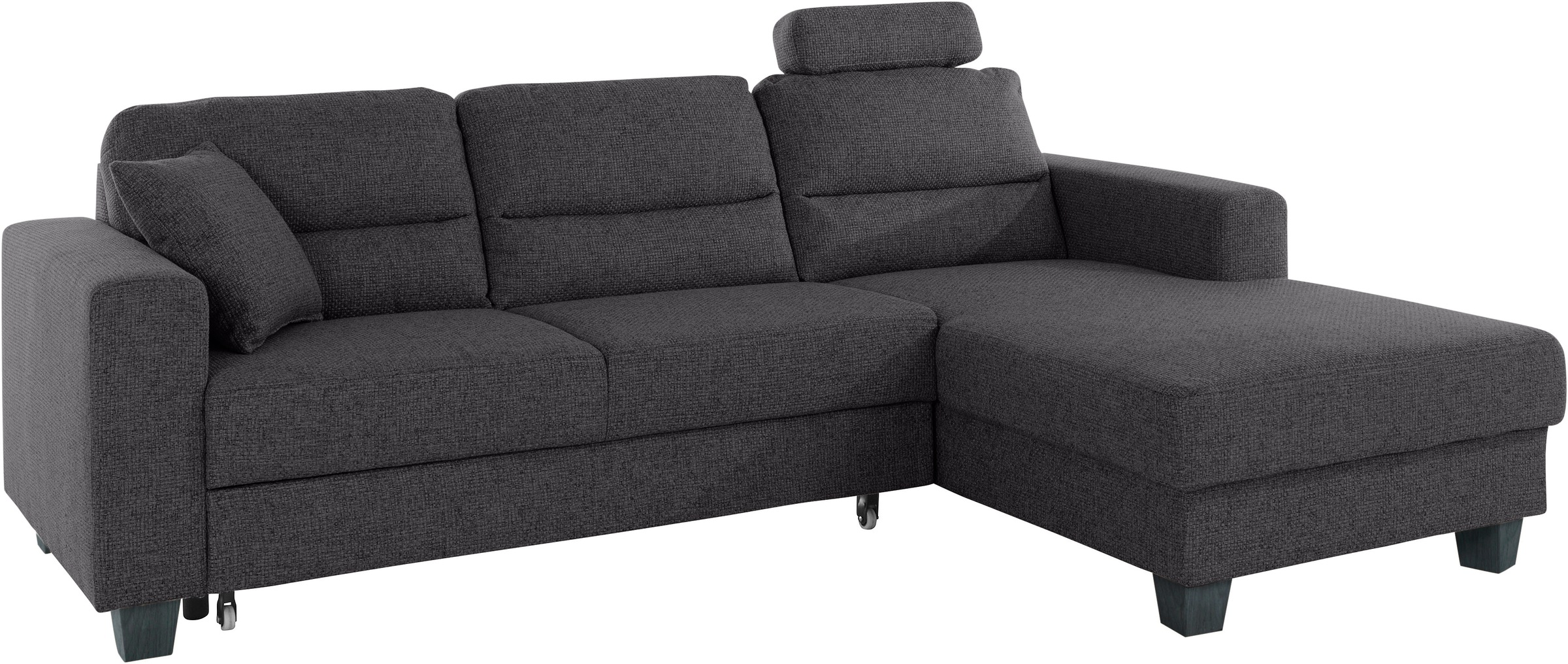 TRENDMANUFAKTUR Ecksofa »Chamber, zeitlos und modern, hoher Sitzkomfort, L-Form«, wahlweise mit Schlaffunktion
