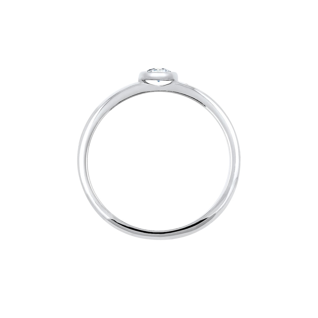 Elli DIAMONDS Diamantring »Solitär Verlobung Diamant (0.06 ct.) 925 Silber«