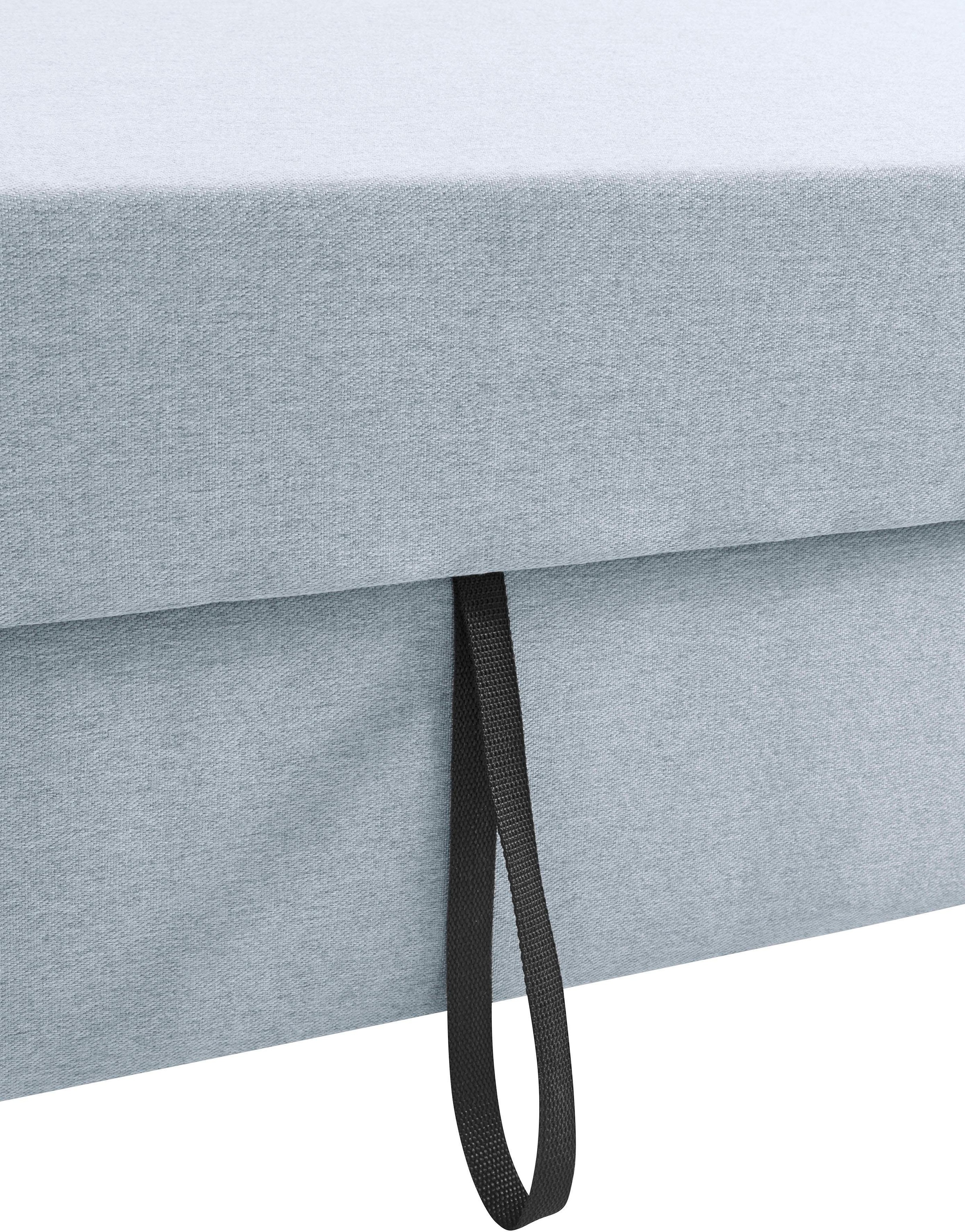 DOMO collection Ecksofa »Incanto kubische Formensprache, komfortabel, flache Armlehnen, L-Form«, wahlweise mit Bettfunktion
