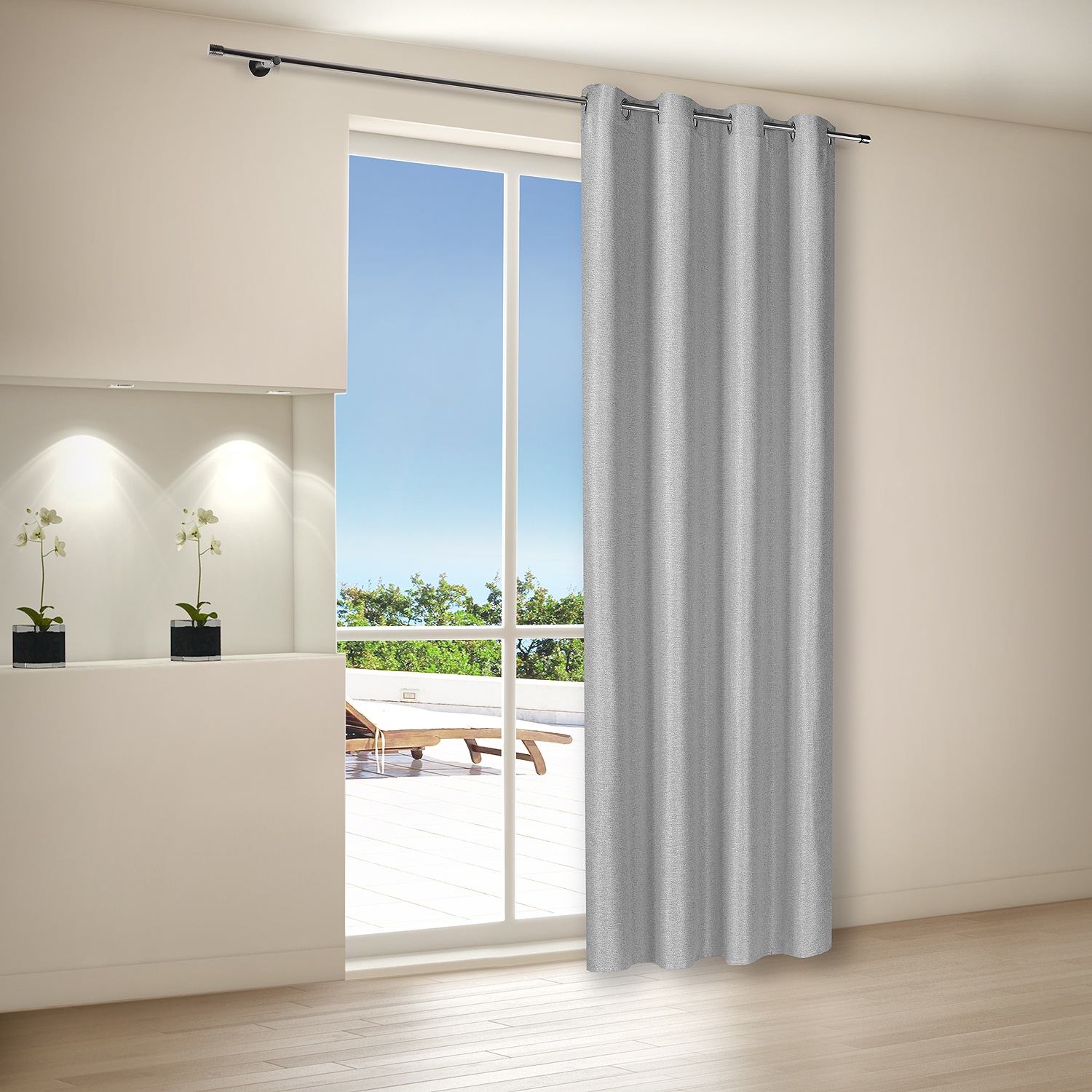 Home Living by Gerster Gardine "Aurora" Ösen 1 Stk. tlg. SB-Ösenschal "Auro günstig online kaufen