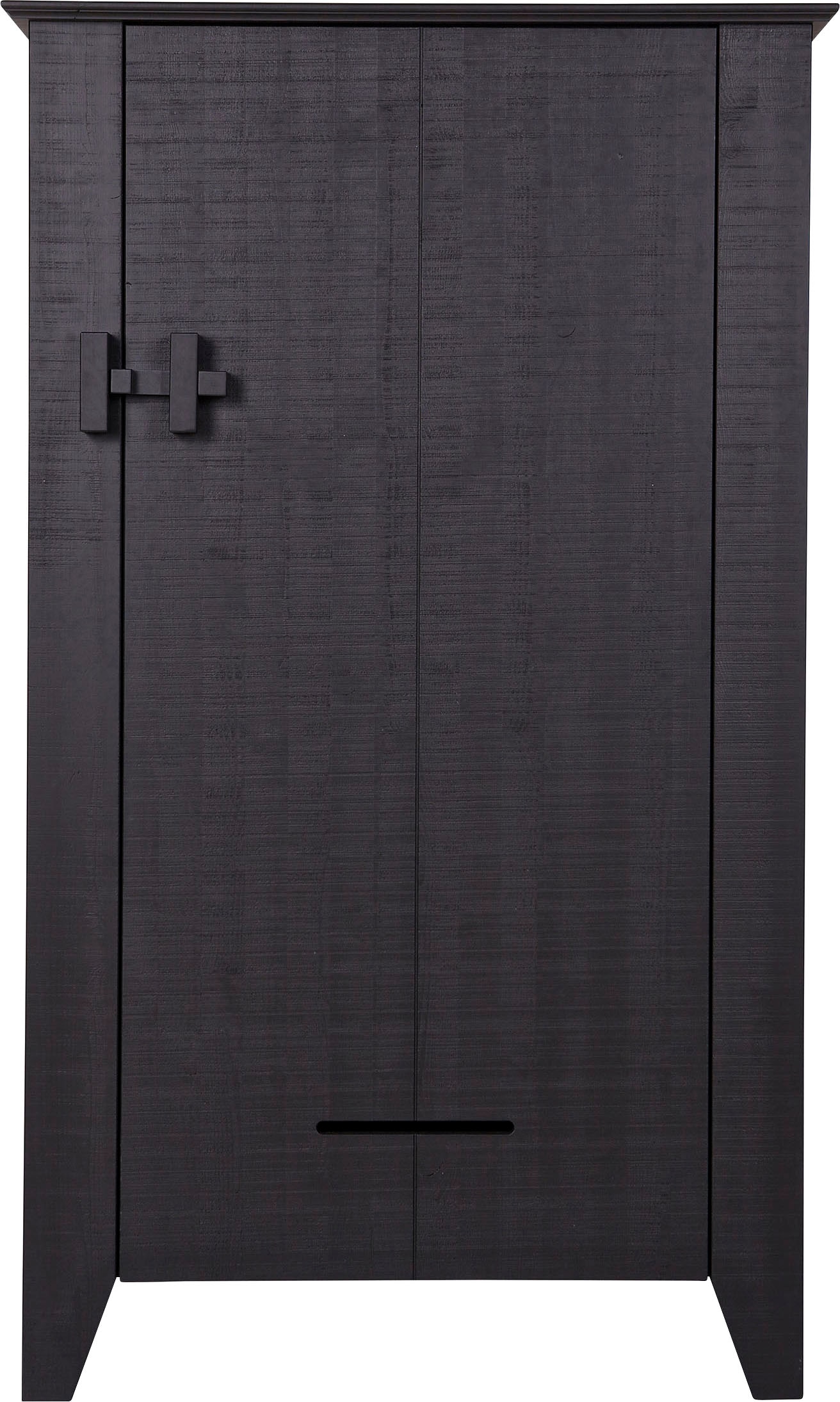 WOOOD Stauraumschrank "Gijs FSC-Kiefernholz bandsägerauh, H 142 x B 85 x T 38 cm" Tragkraft 15 kg pro Boden, Wandbefestigung empfohlen, Pfleigleicht