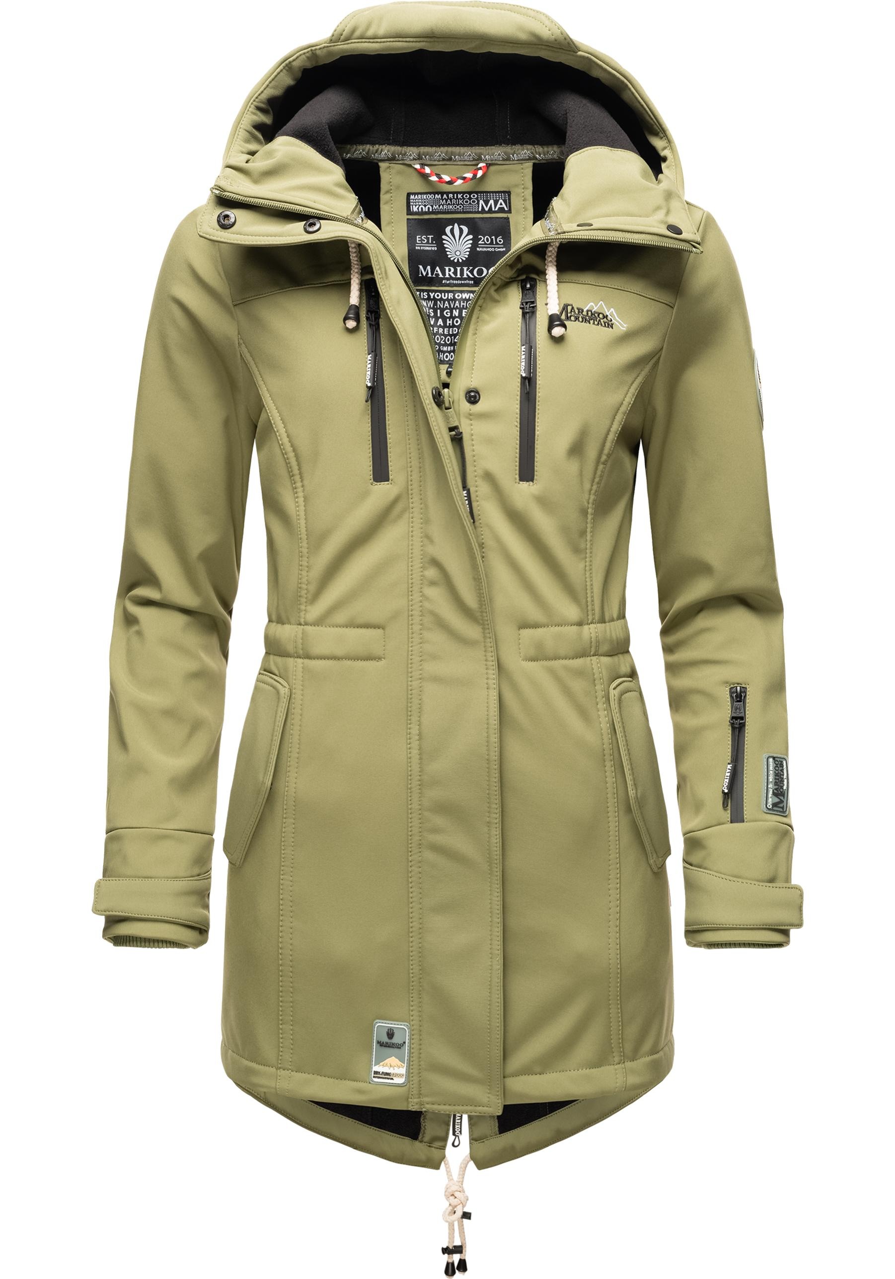 Marikoo Funktionsmantel "Zimtzicke" Softshell Parka mit Kapuze günstig online kaufen