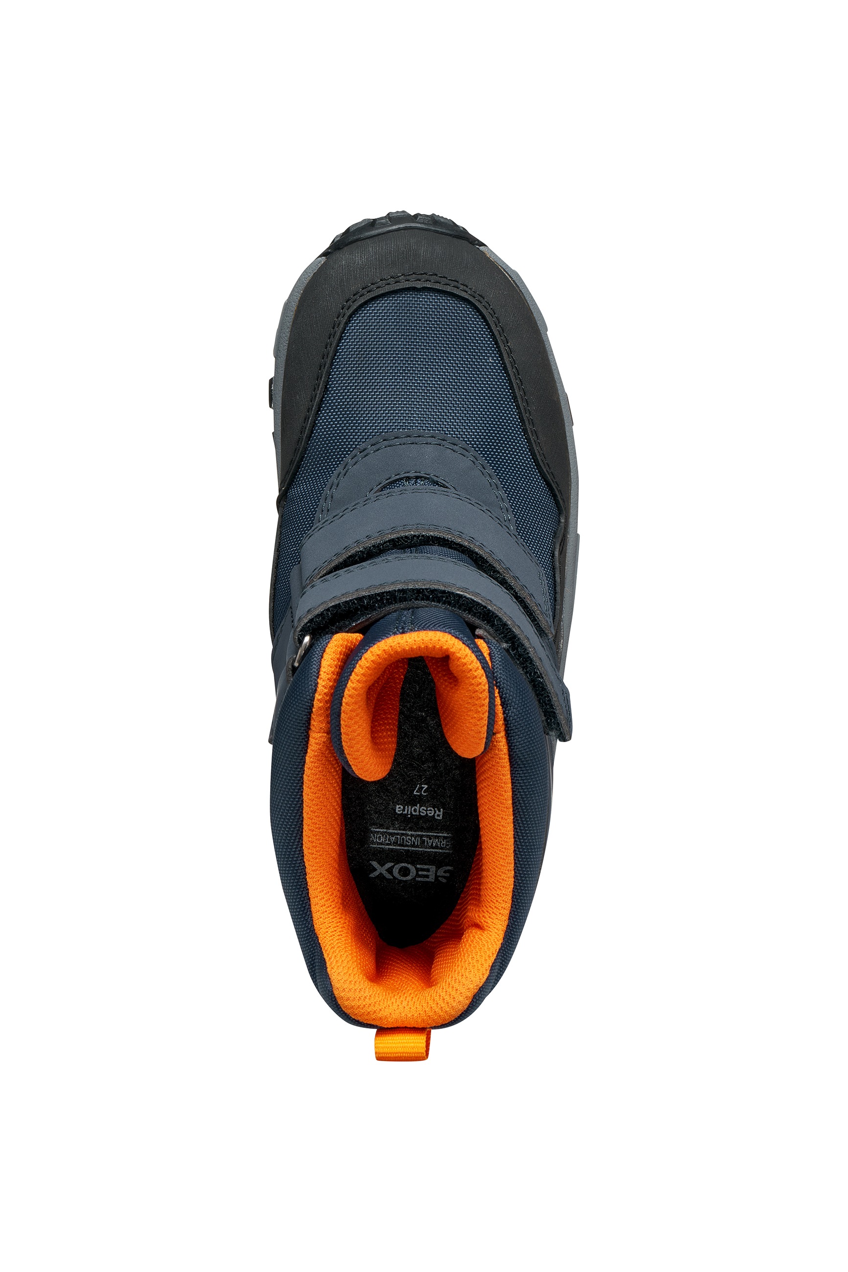 Geox Winterstiefel »J HIMALAYA BOY B ABX«, Snowboots, Klettstiefel mit Warmfutter, Größenschablone zum Download