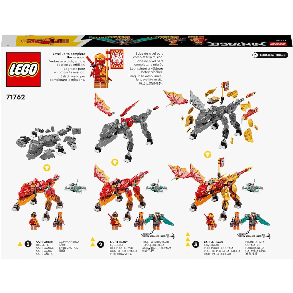 LEGO® Konstruktionsspielsteine »Kais Feuerdrache EVO (71762), LEGO® NINJAGO®«, (204 St.)