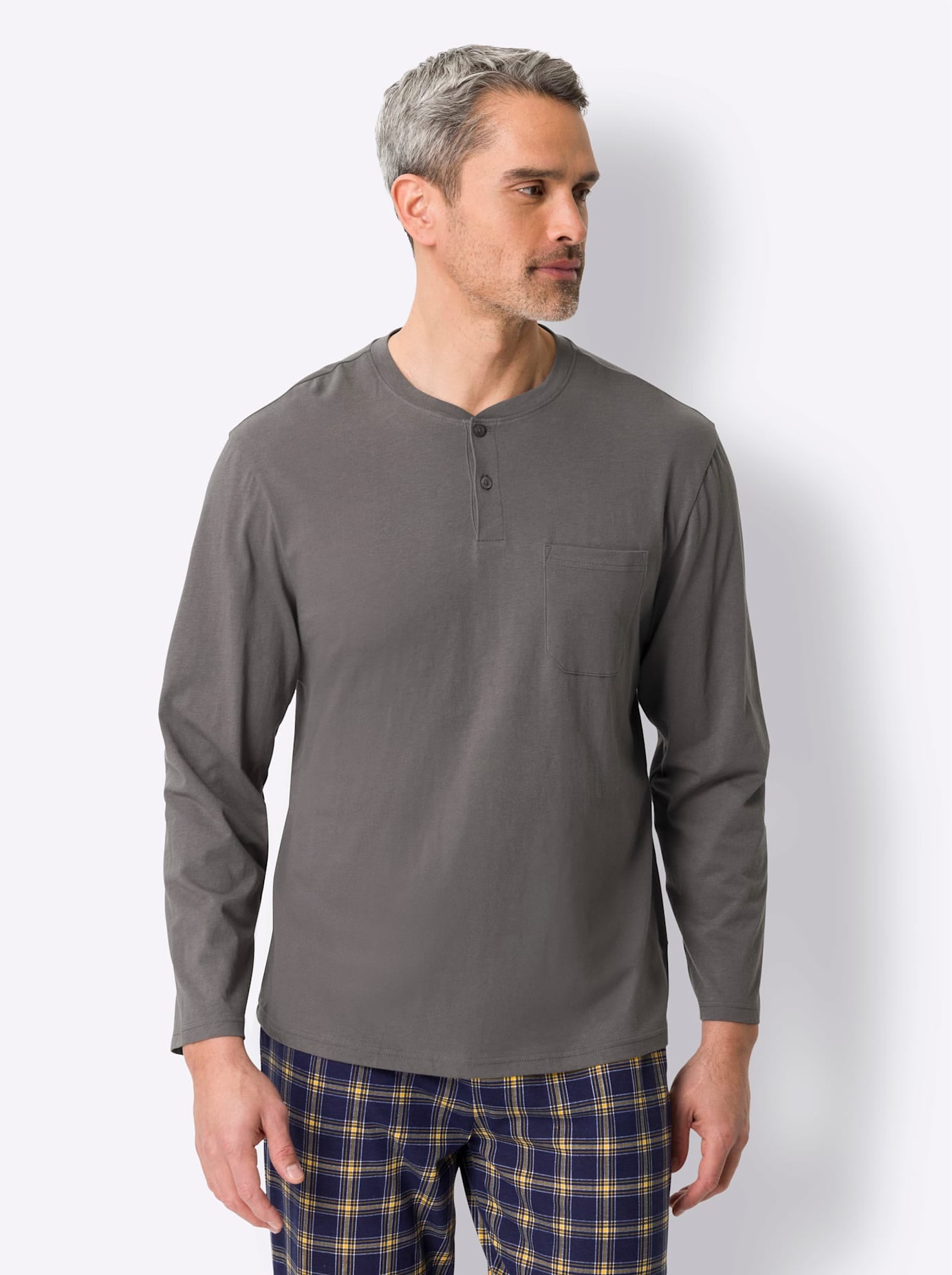 Langarmshirt »Schlafanzug-Shirt«, (1 tlg.)