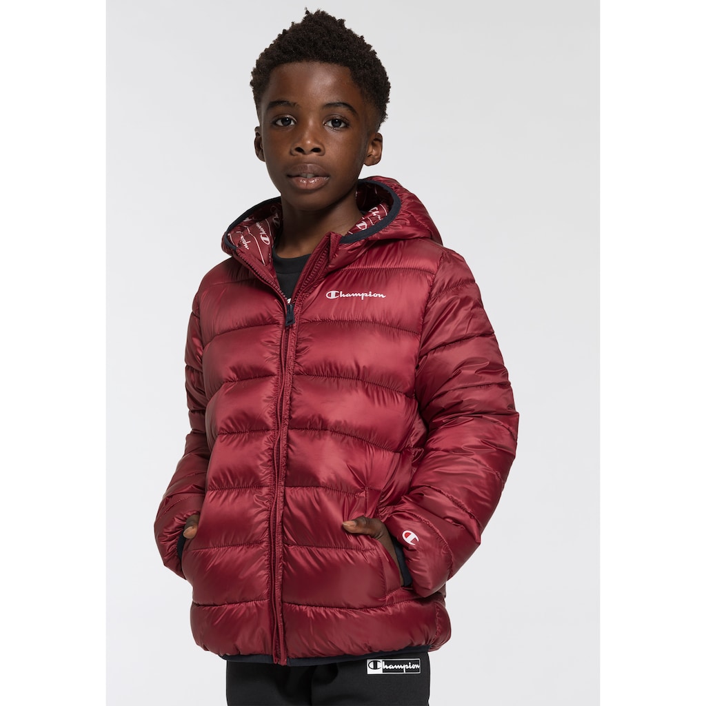 Champion Steppjacke »Kinder«, mit Kapuze