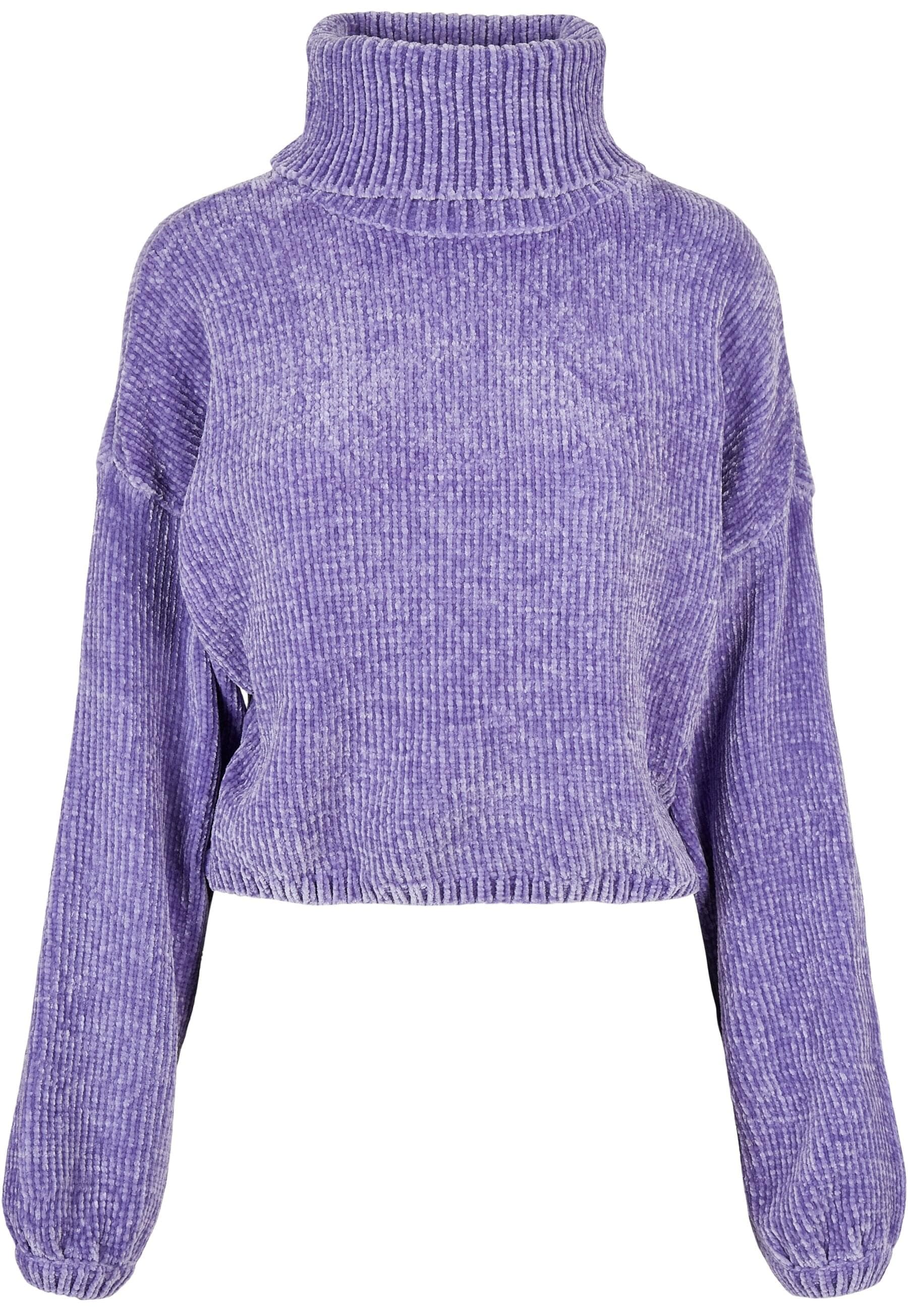 Sweatshirt »Urban Classics Damen Ladies Short Chenille Turtleneck Sweater«