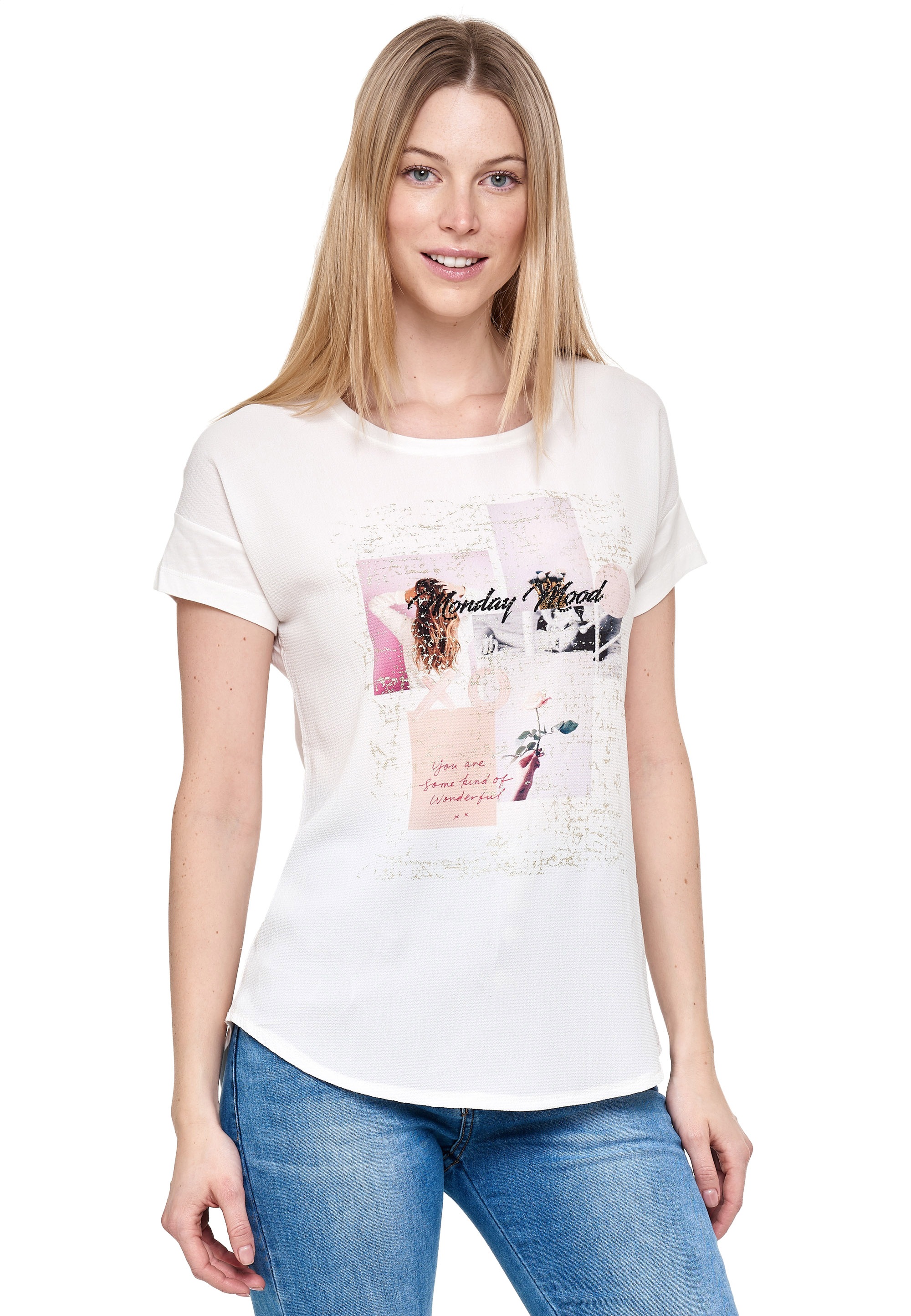 Decay T-Shirt, mit stilbewusstem Frontprint