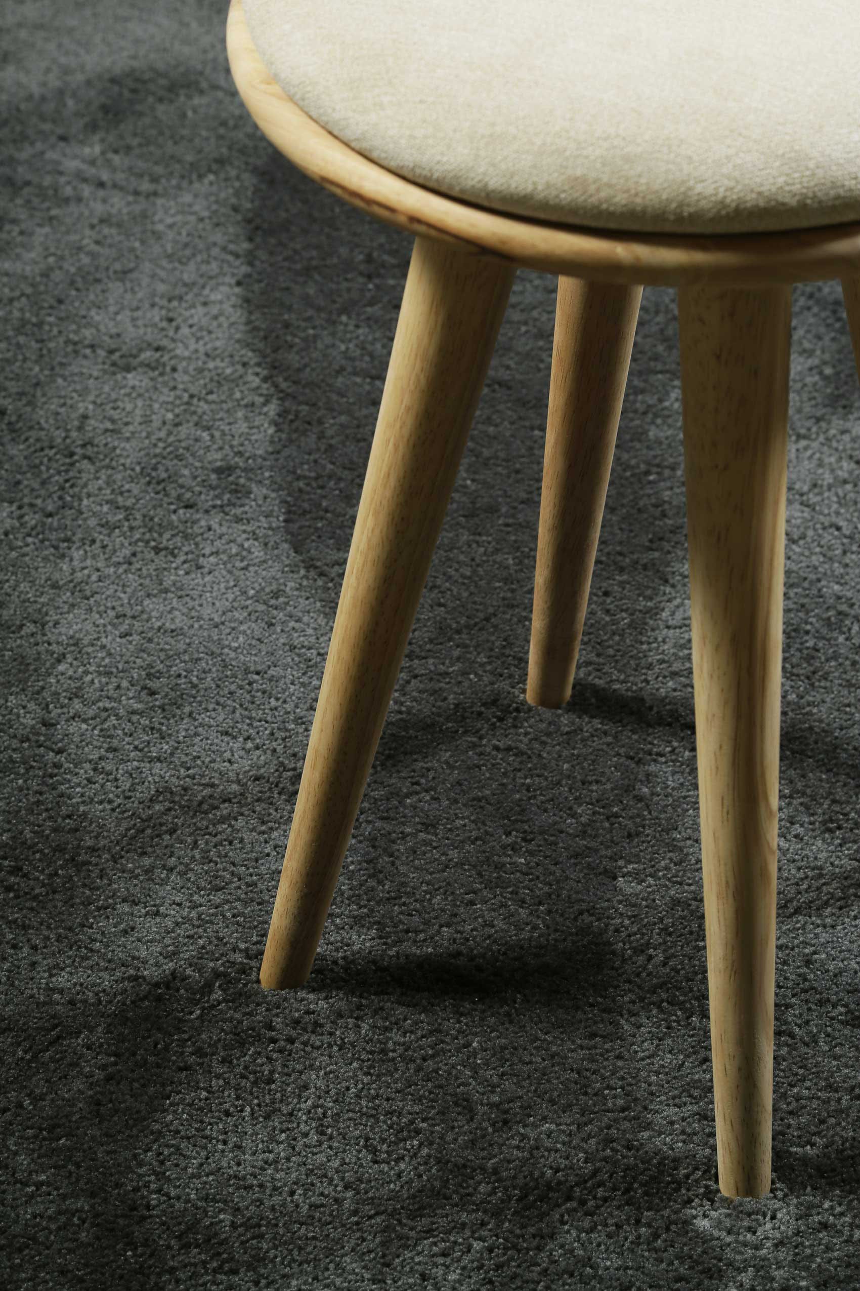 Hochflor-Teppich ESPRIT "Relaxx ESP-4150", grau (anthrazit), H:25mm Ø:200cm, Kunstfaser, Teppiche, Wohnzimmer, sehr große Farbauswahl, weicher dichter Hochflor 2