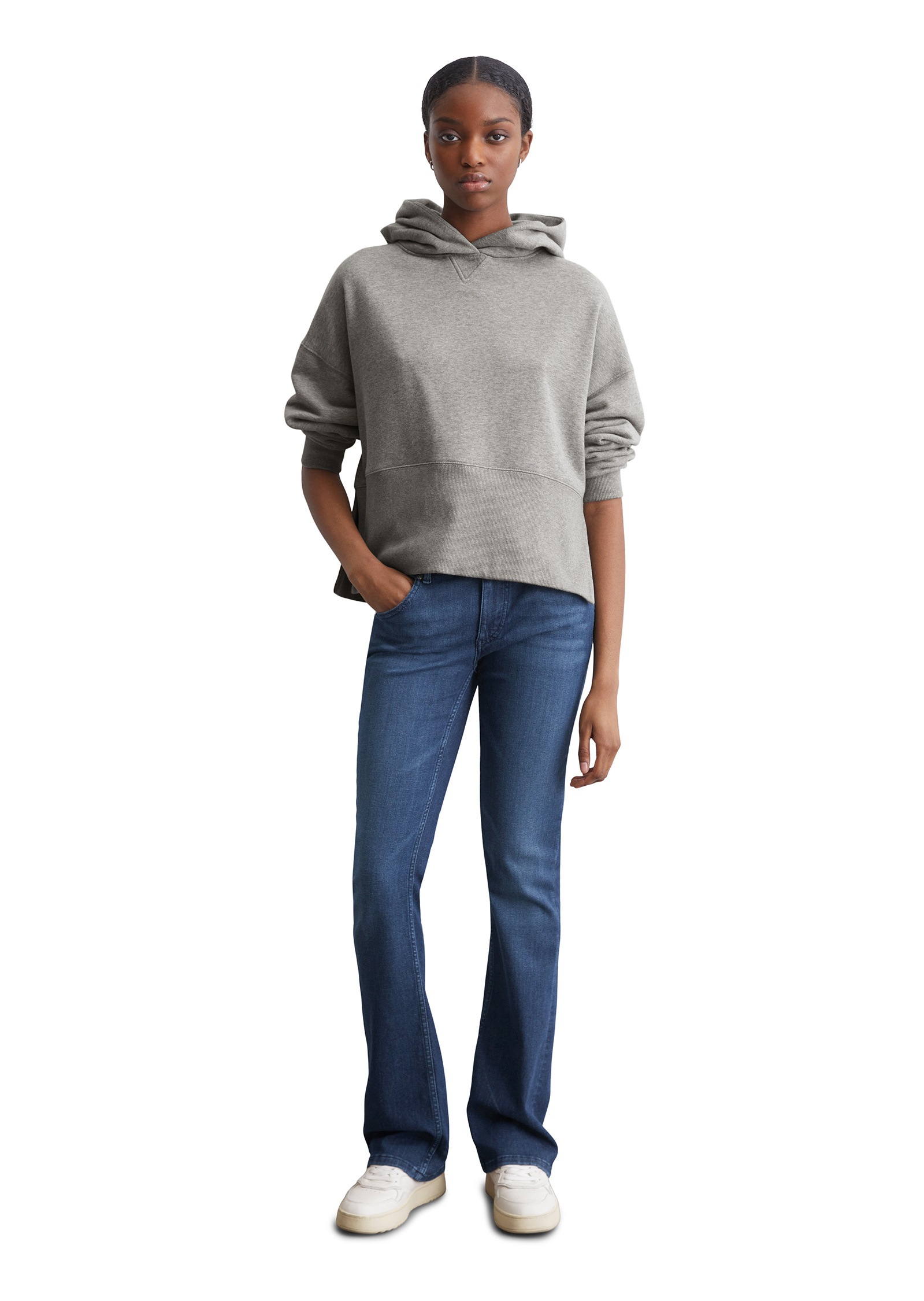 Marc O'Polo DENIM Sweatshirt »mit breitem Rippbund«