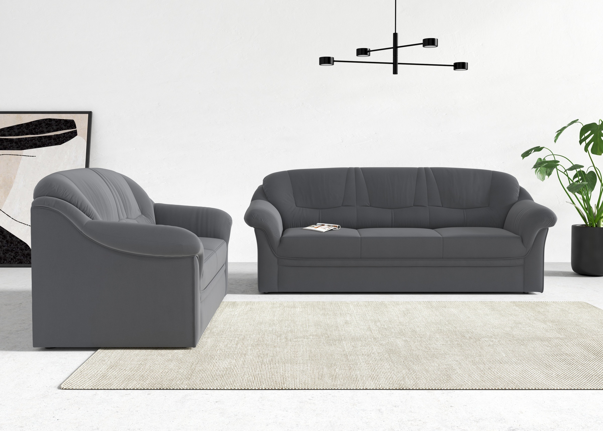 DOMO collection 3-Sitzer "Montana für kleine Räume, Breite 184cm, komfortab günstig online kaufen