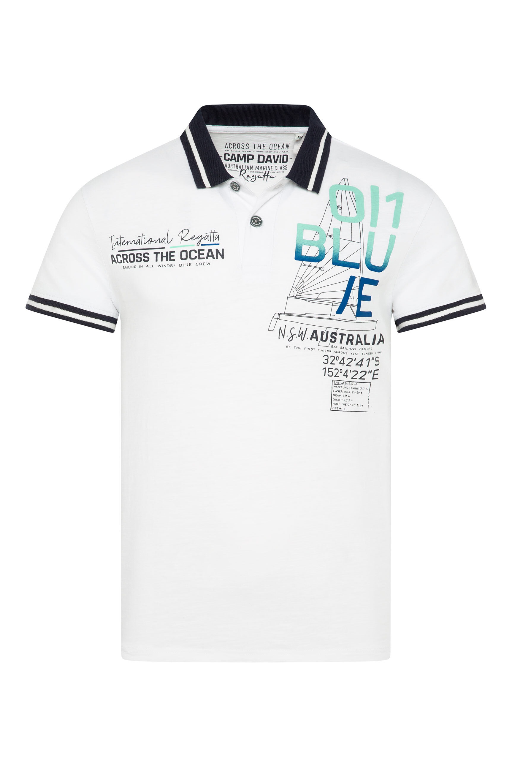CAMP DAVID Poloshirt, aus Baumwolle