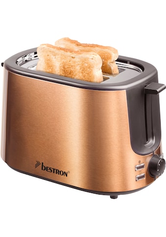 bestron Toaster »ATS1000CO« 2 kurze Schlitze d...