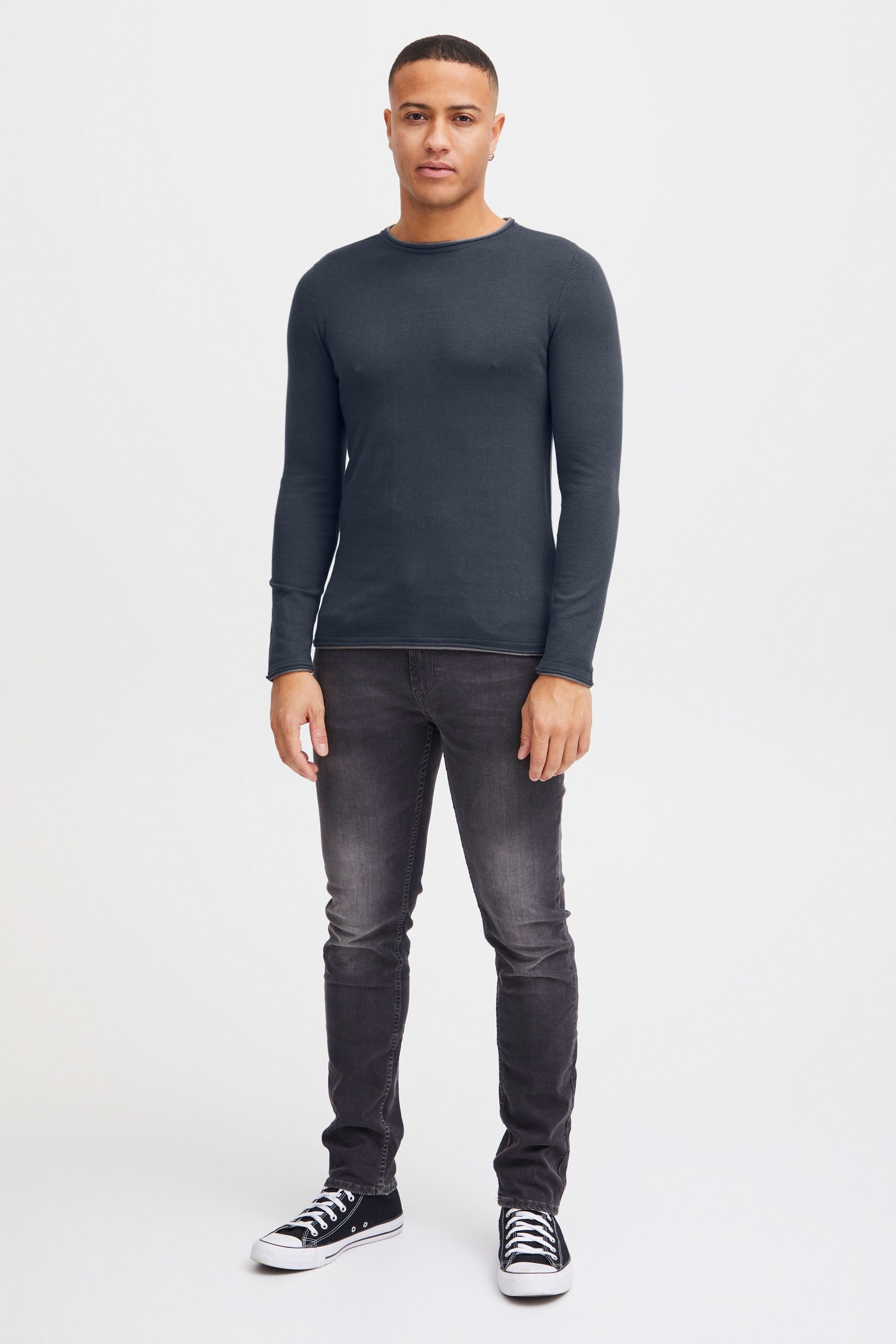 Thumbnail - Blend Rundhalspullover "BHOdin" Strickpullover mit aufgerollten Abschlüssen