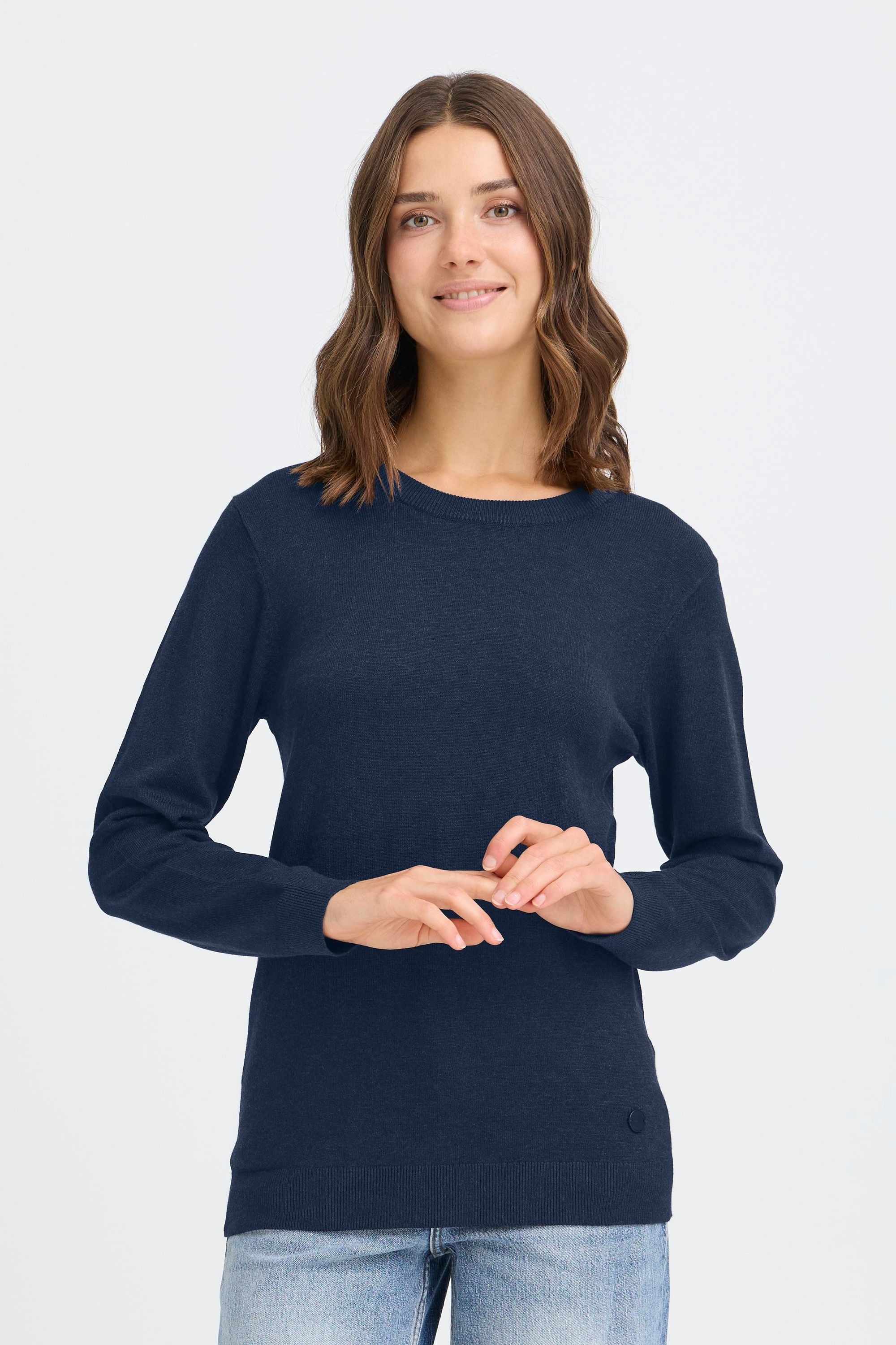 OXMO Strickfleece-Pullover »Strickpullover OXAIDA«