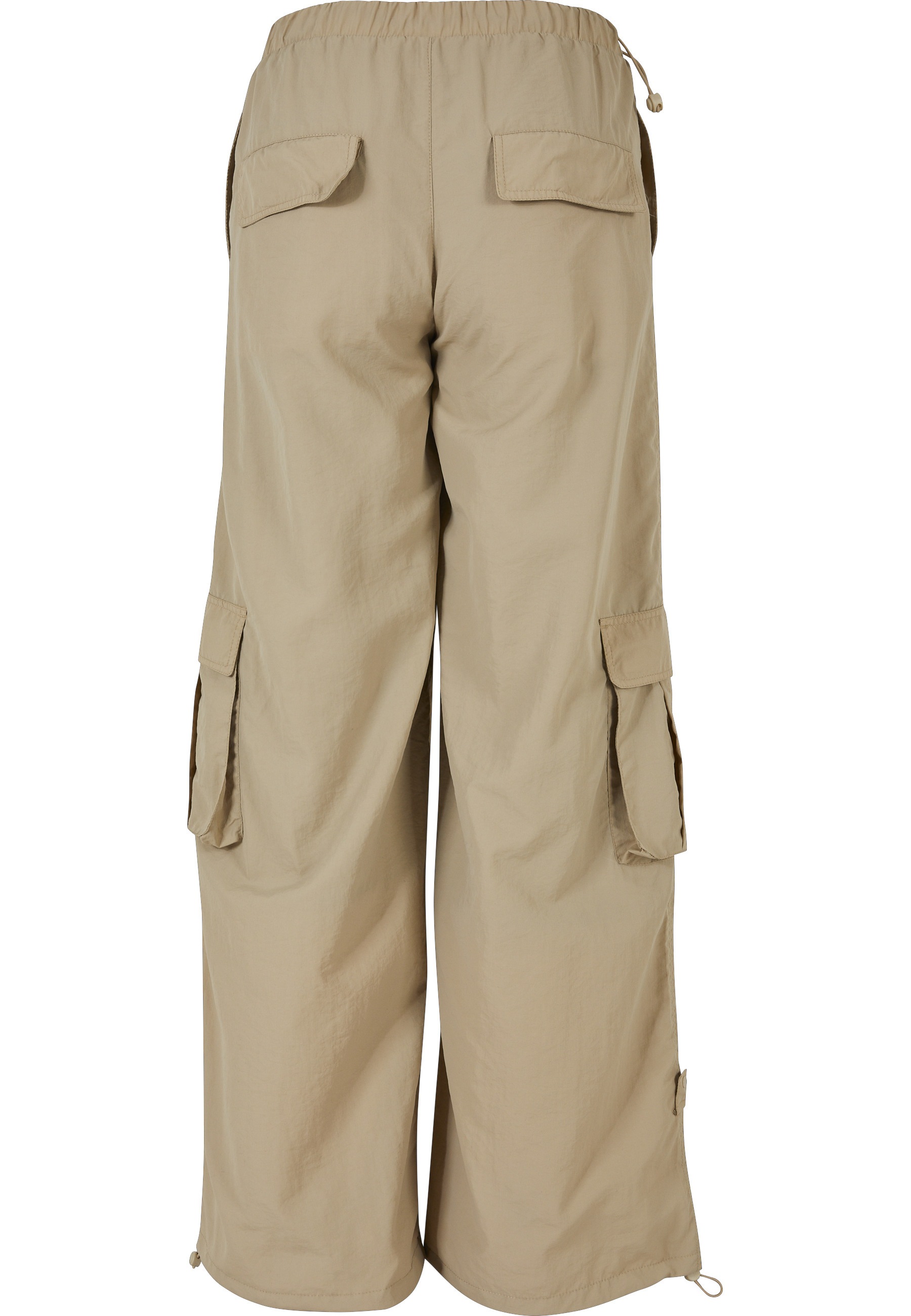 URBAN CLASSICS Stoffhose "Urban Classics Damen Ladies Wide Crinkle Nylon Ca günstig online kaufen