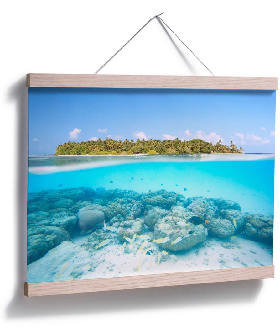 Verkaufsgebot Wall-Art Poster Poster, St.), BAUR Wandposter Wandbild, bestellen | Malediven«, (1 »Unterwasserwelt Bild, Meer