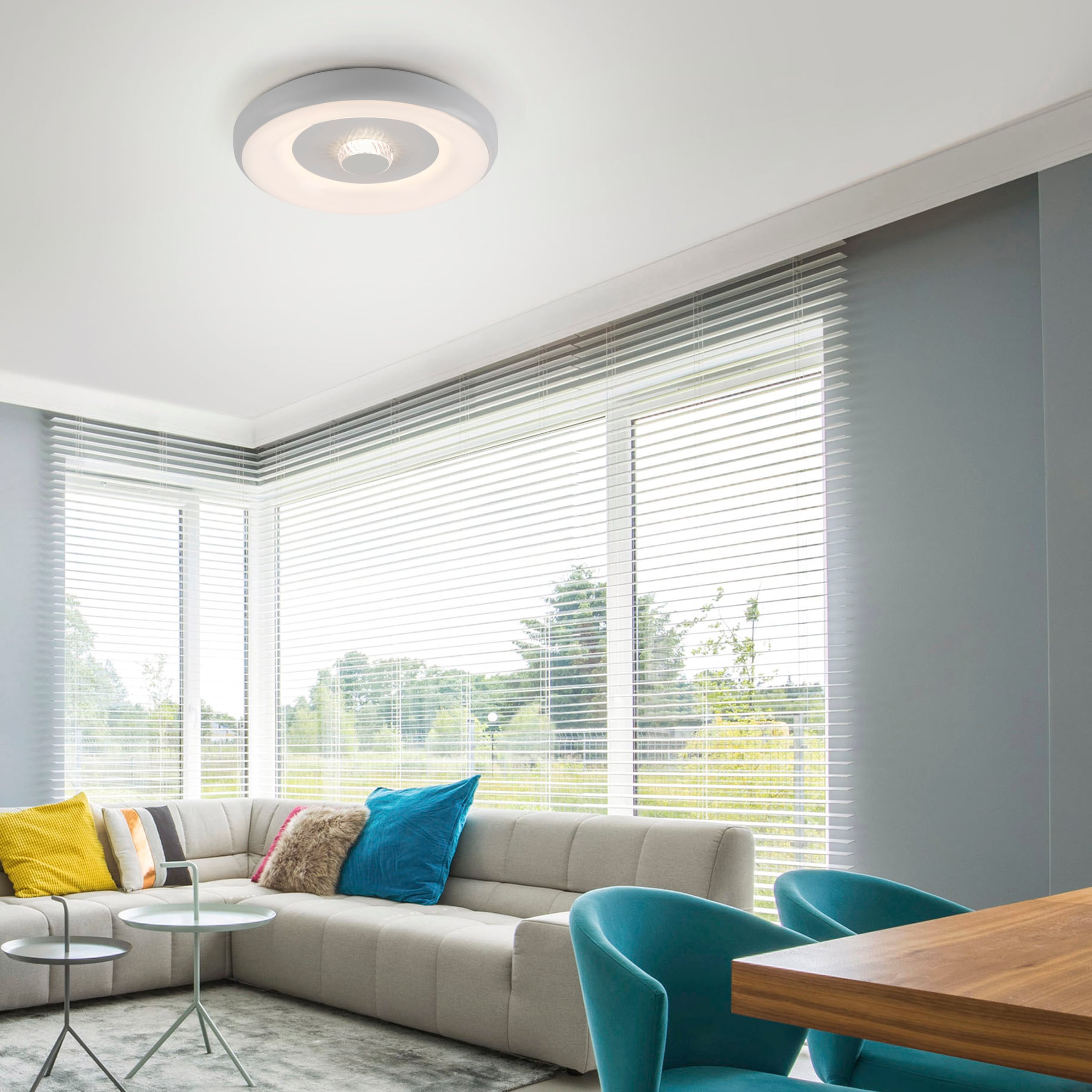 JUST LIGHT Deckenleuchte »Ls-VERTIGO«, 1 flammig, Leuchtmittel LED-Board | LED fest integriert, LED, RGB+tunable white, Fernbedienung, Infrarot inkl., Smarthome fähig
