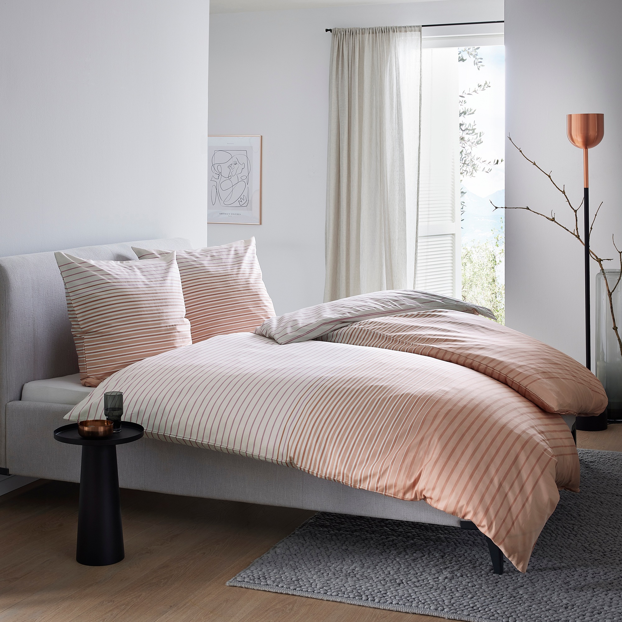 bugatti Bettwäsche "Satinbettwäsche bugatti" 2 Stk. tlg. mit elegantem Farb günstig online kaufen