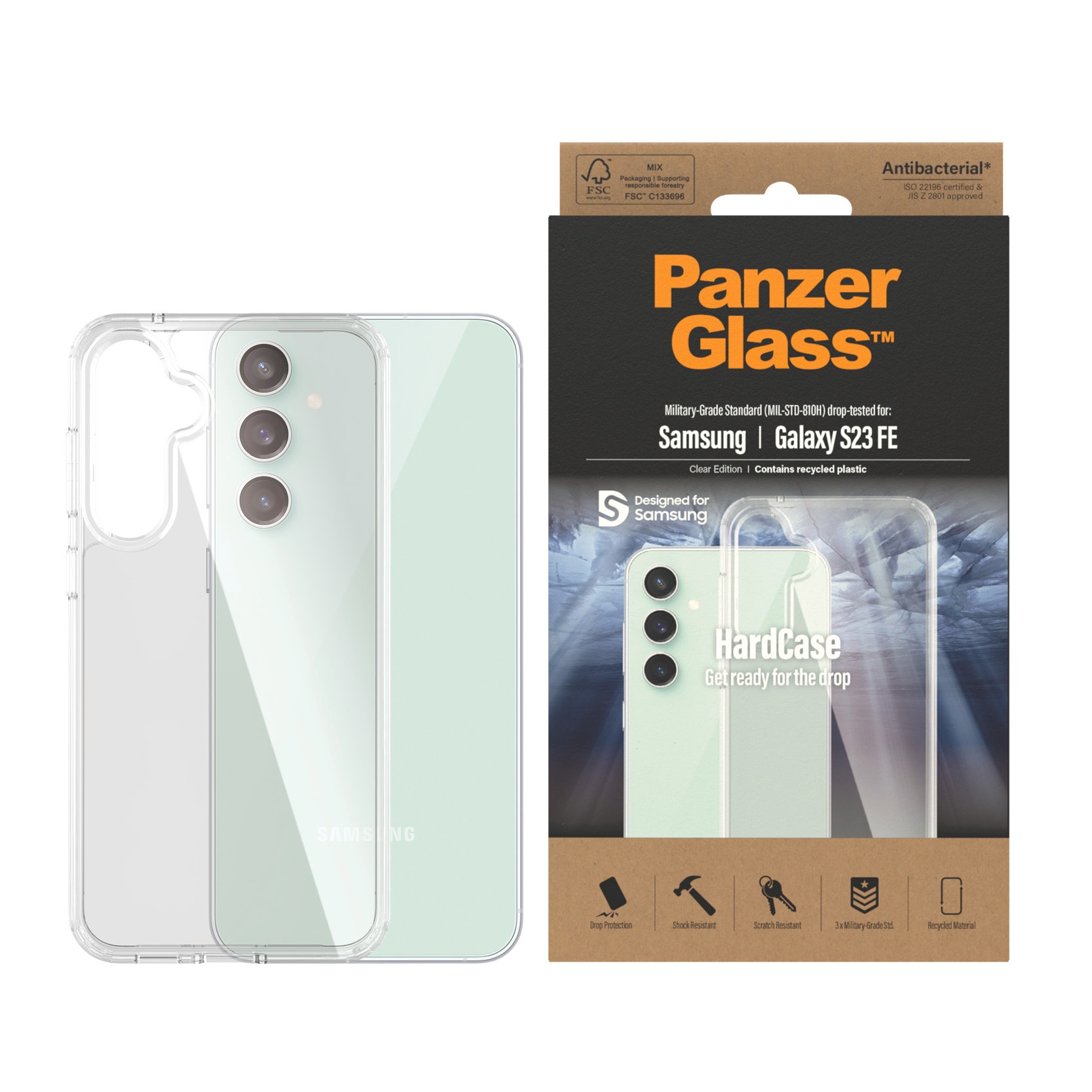 PanzerGlass Backcover »HardCase für Samsung Galaxy S23 FE«, Schutzhülle, Handyhülle