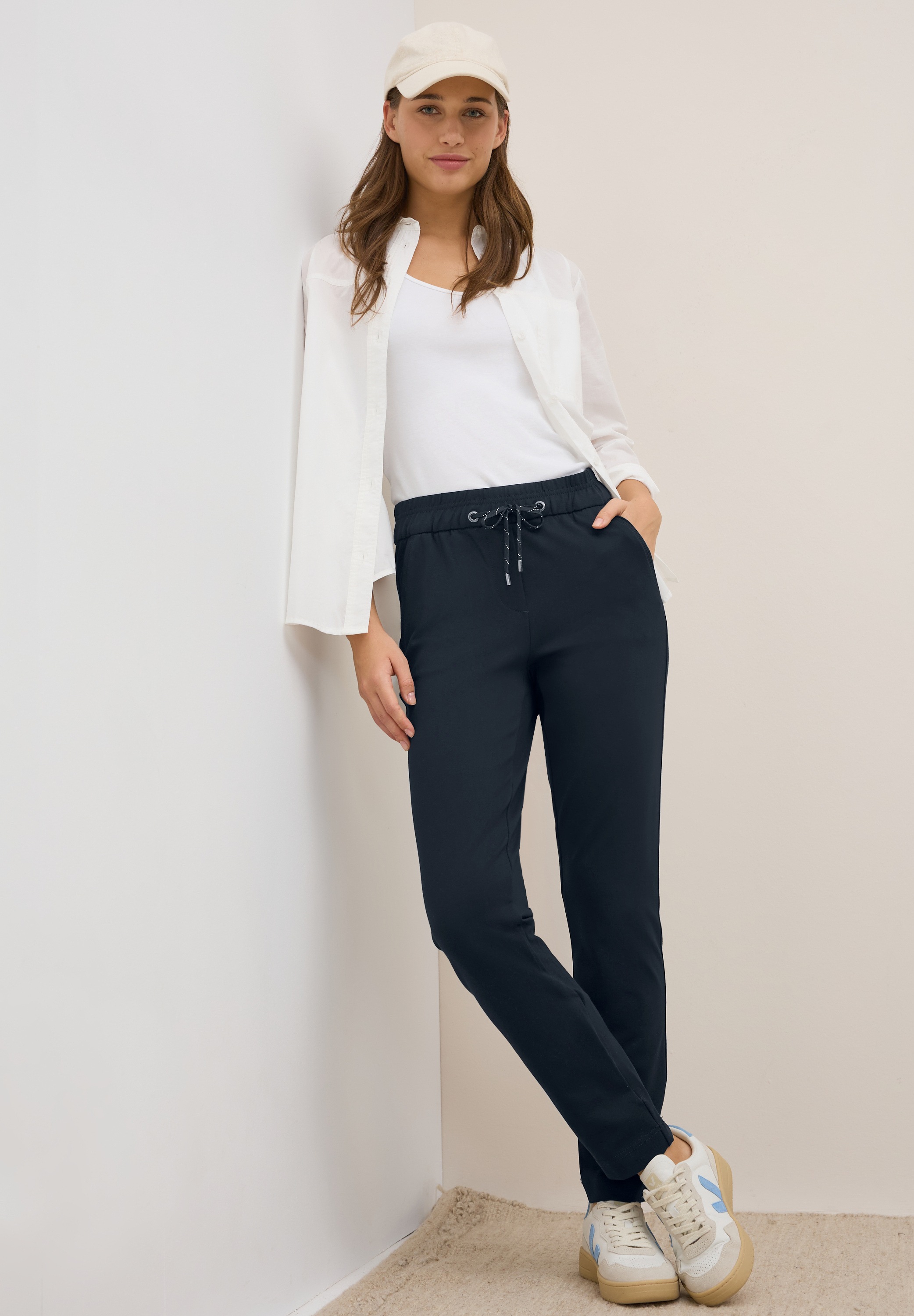 Cecil Stoffhose »Style Tracey«, mit elastischem Bund und Tunnelzug