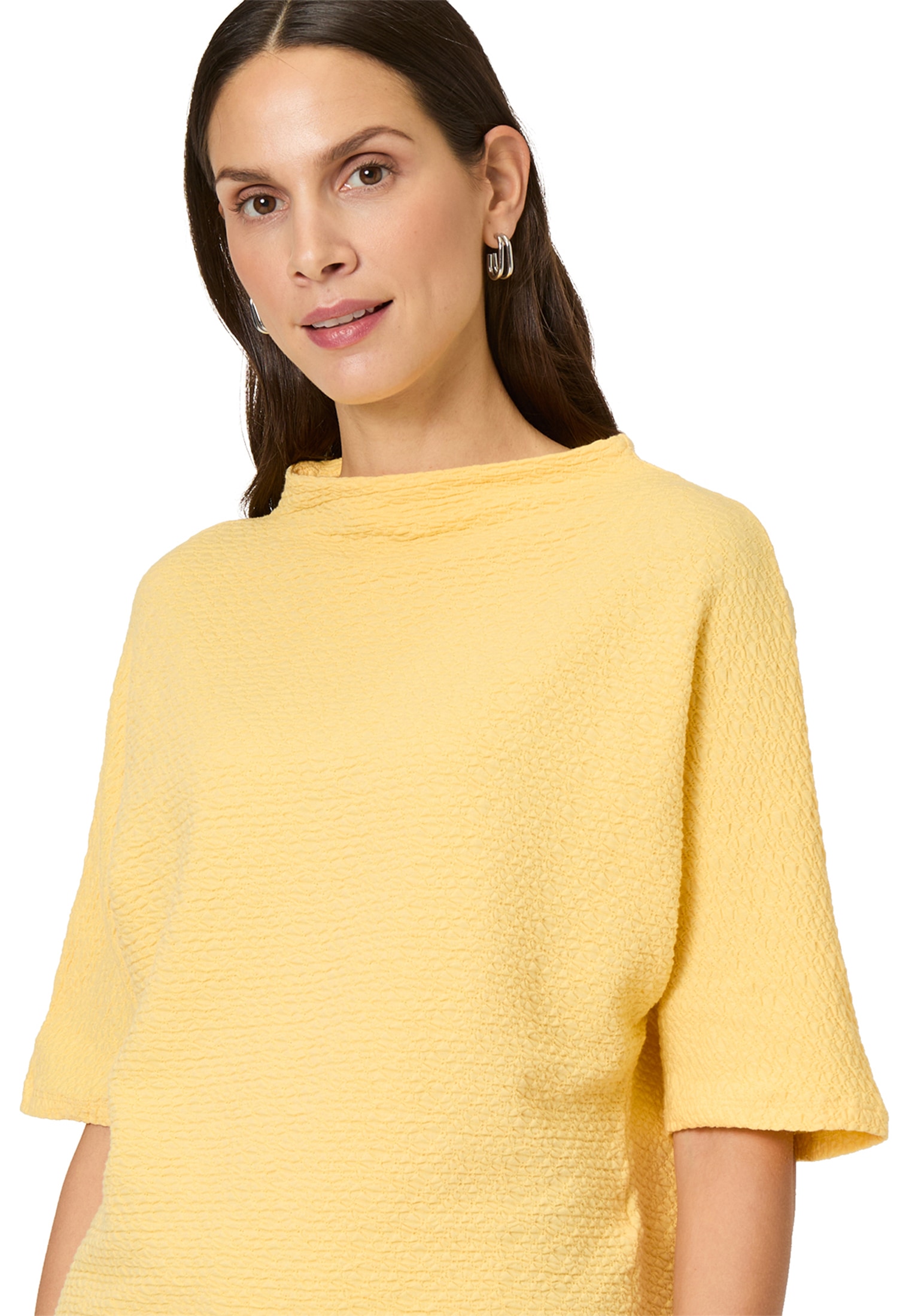 Zero Kurzarmshirt »zero Shirt mit Strukturmuster«, (1 tlg.), Plain/ohne Details