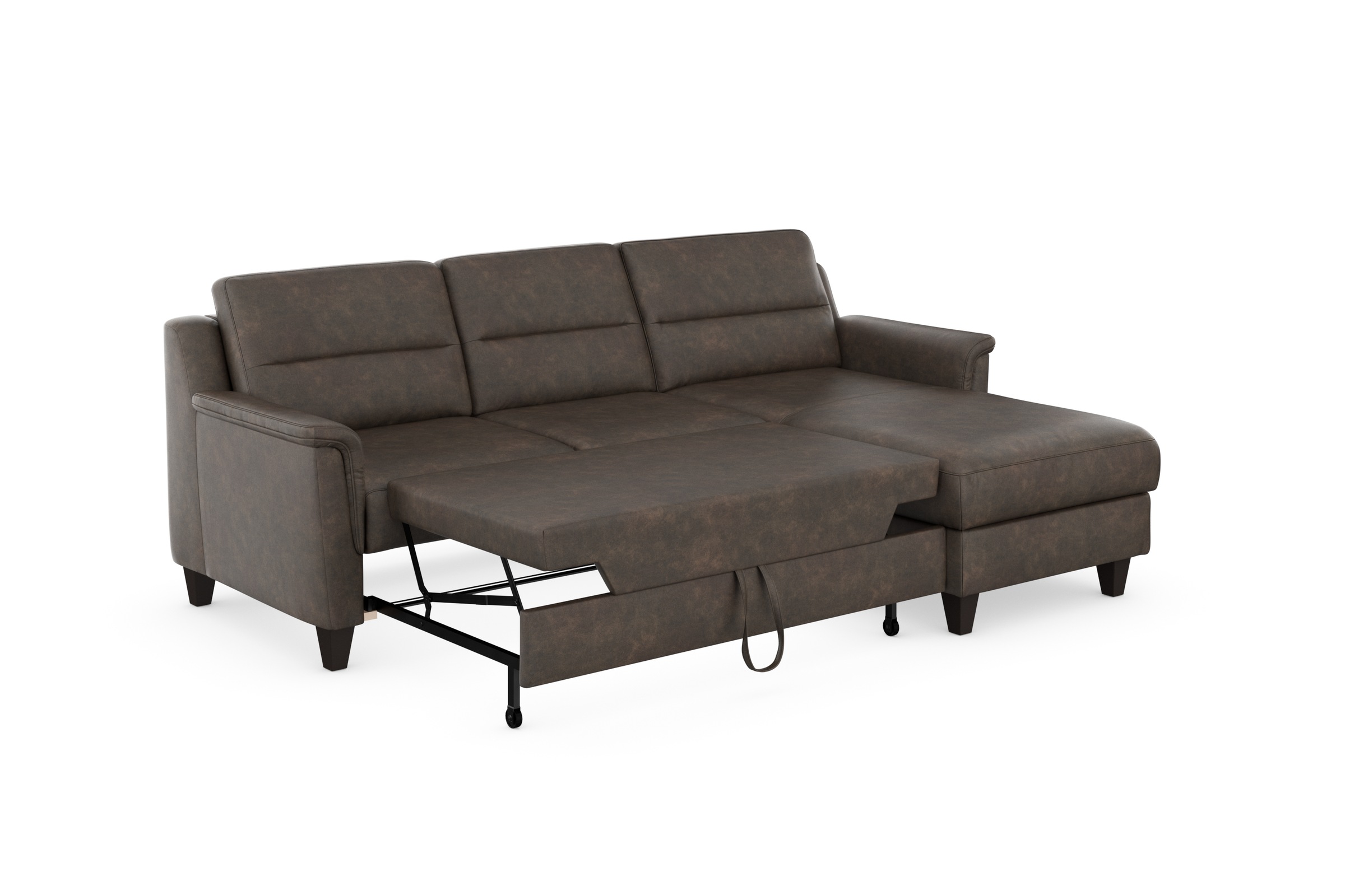sit&more Ecksofa »Farö L-Form«, inklusive Federkern, wahlweise mit Bettfunktion und Bettkasten