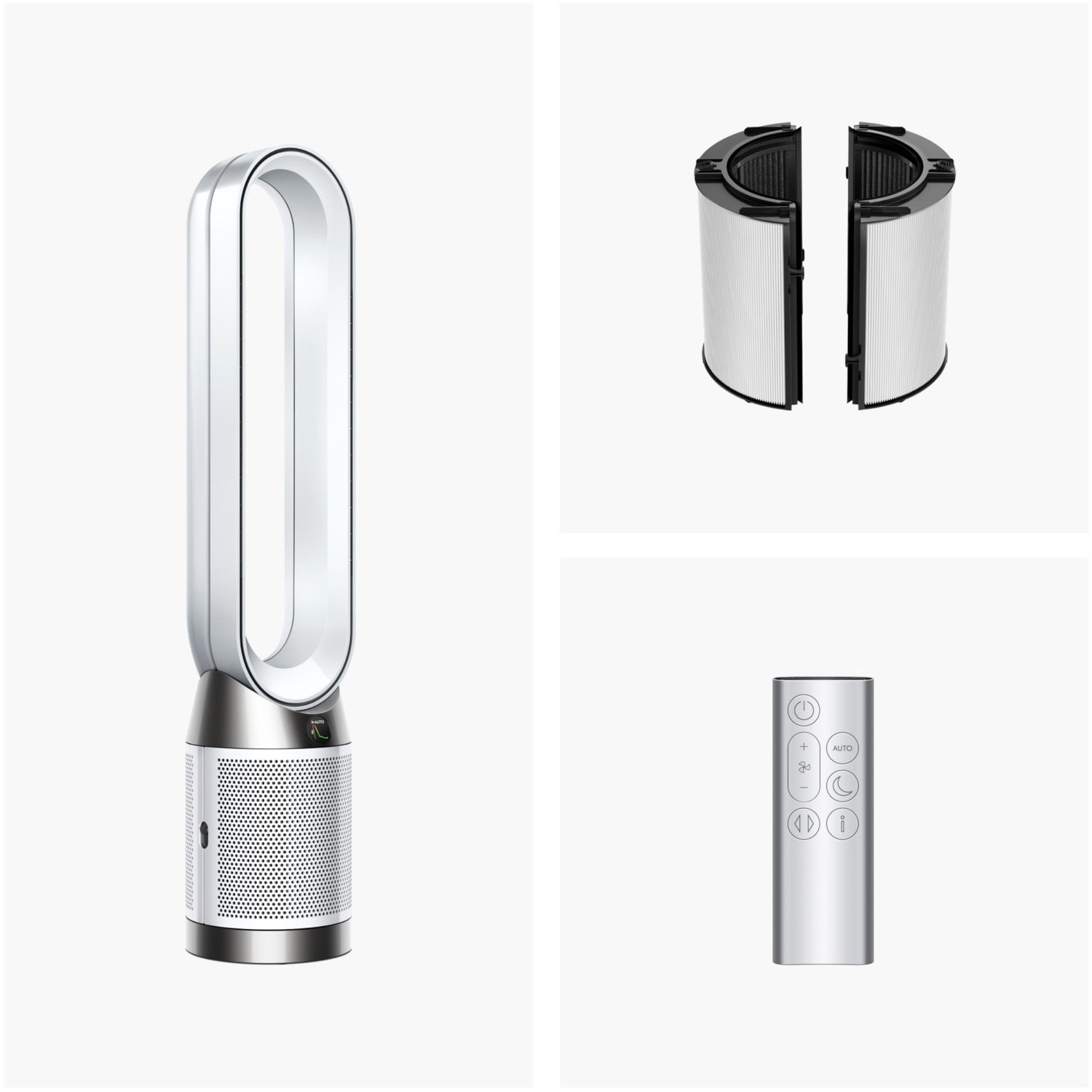 DYSON Luftreiniger »Dyson Purifier Cool™ PC1, mit Fernbedienung« Erkennt und entfernt Schadstoffe automatisch und schließt sie ein.