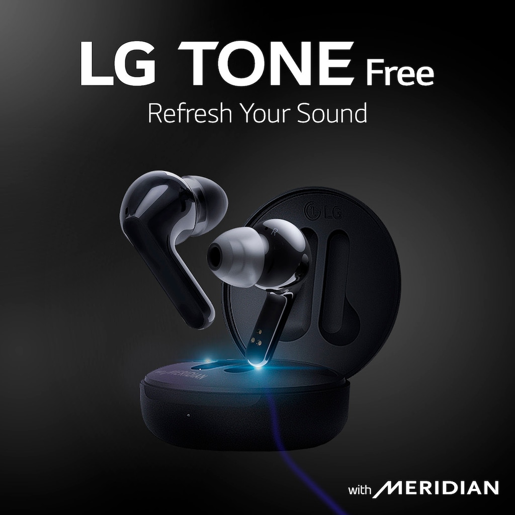 LG In-Ear-Kopfhörer »TONE Free FN6«, Bluetooth, True Wireless-Echo Noise Cancellation (ENC)-Noise-Reduction