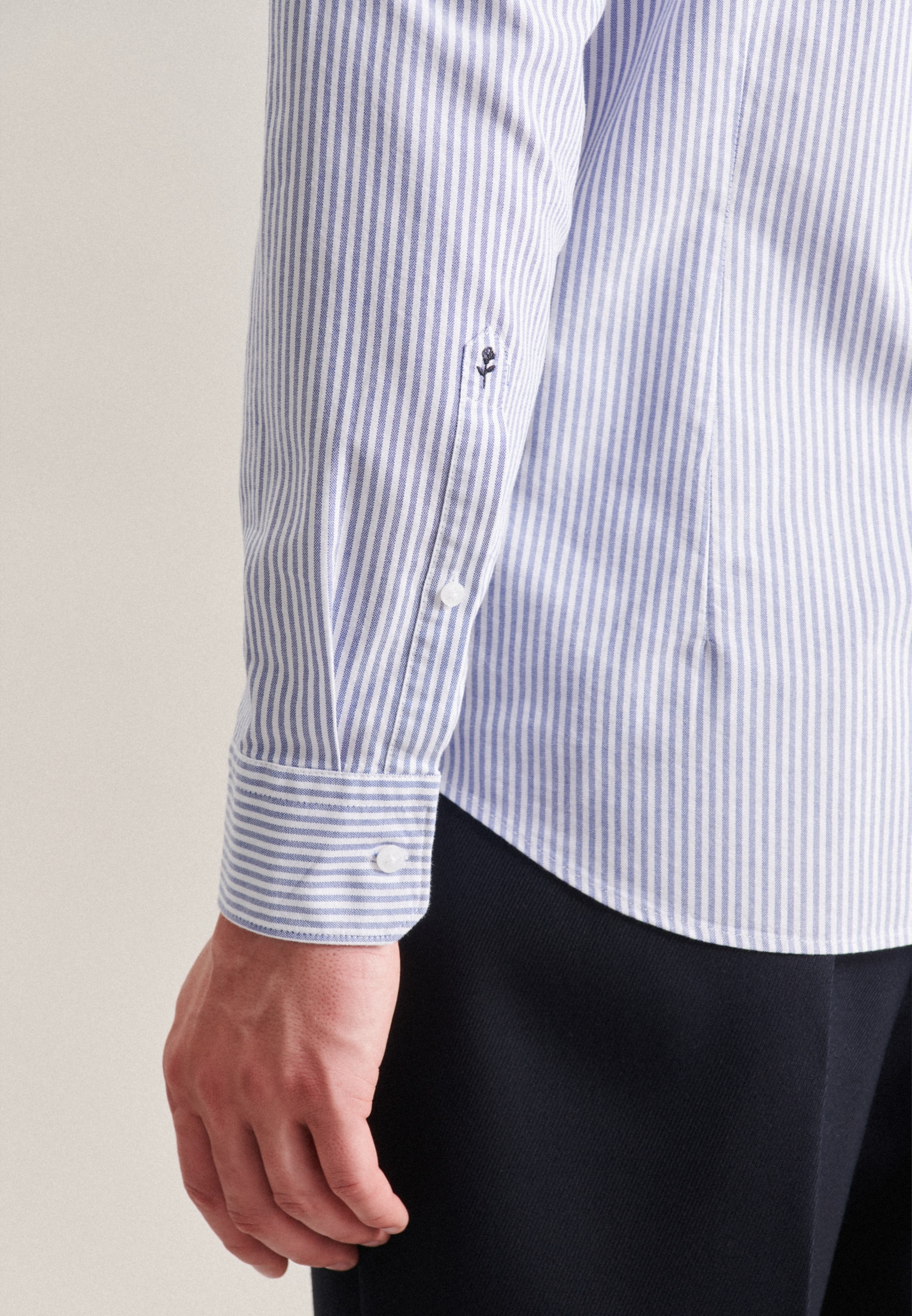 seidensticker Businesshemd »X-Slim«, X-Slim Langarm Button-Down-Kragen Streifen