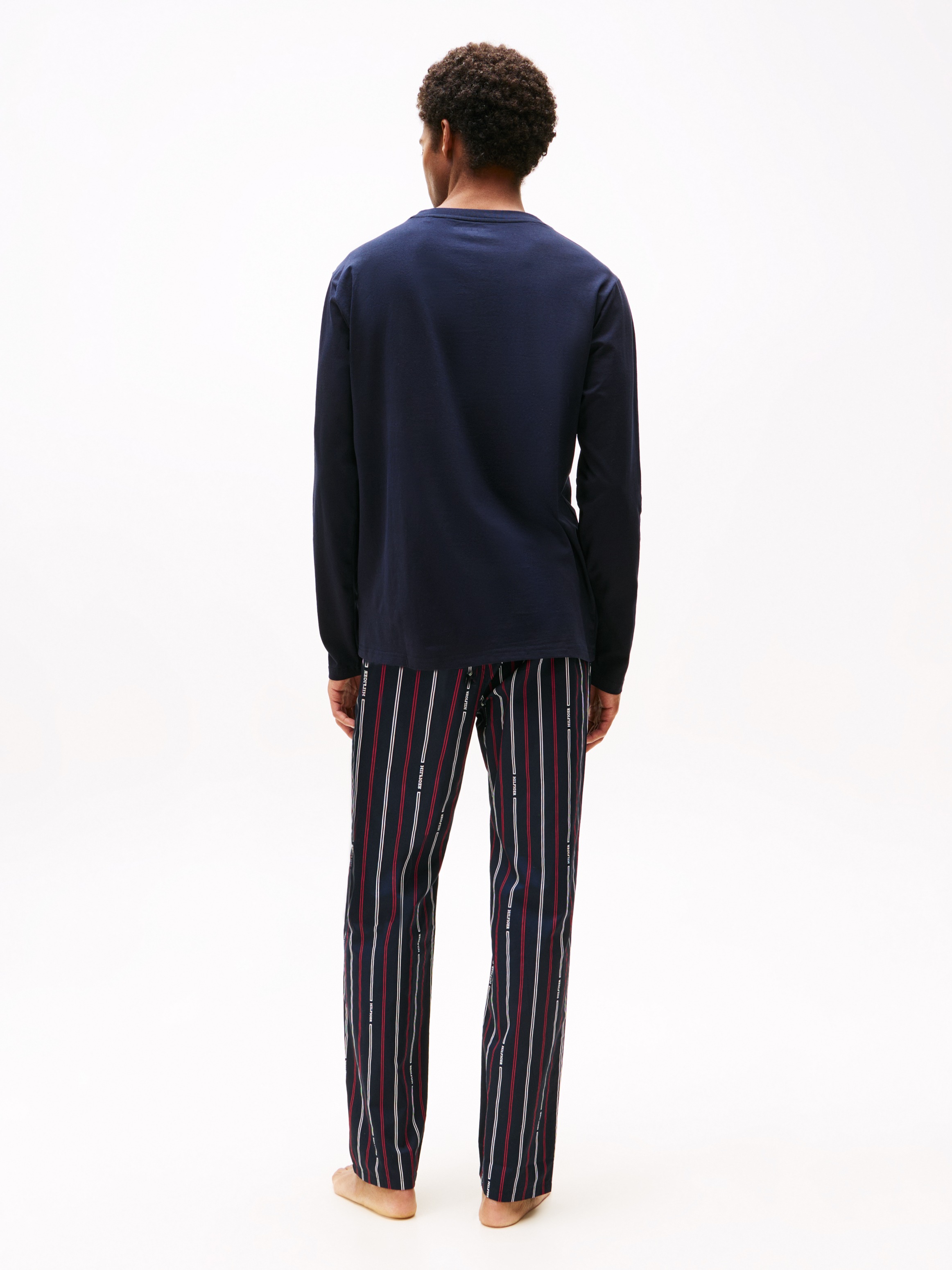 Tommy Hilfiger Underwear Schlafanzug "LS WOVEN PJ SET PRINT", geknöpfter Ho günstig online kaufen