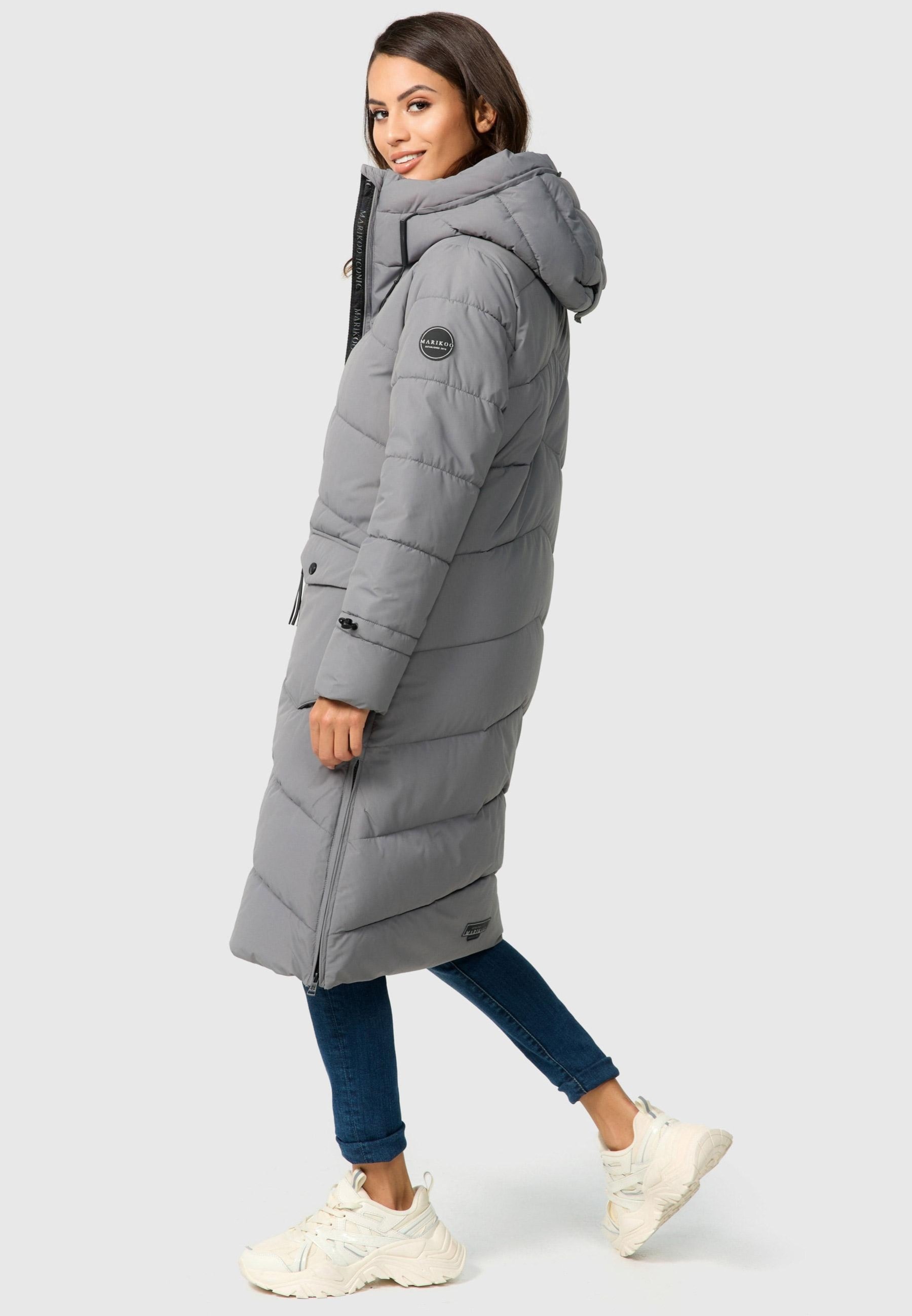 Marikoo Winterjacke »Tomomii XVI«, warmer Winter Stepp Mantel mit Kapuze