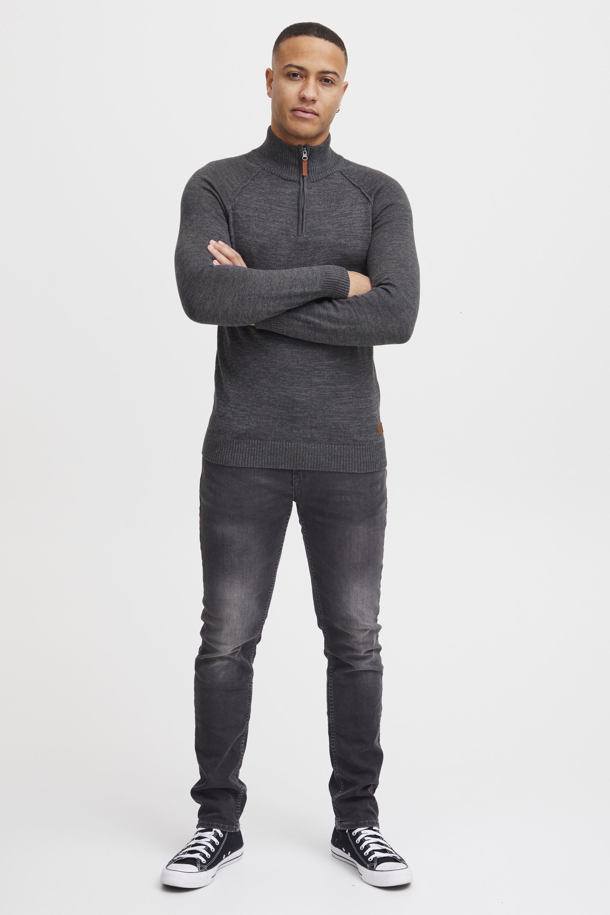 BLEND BHDanovan Men's Knit Pullover Blue M 4