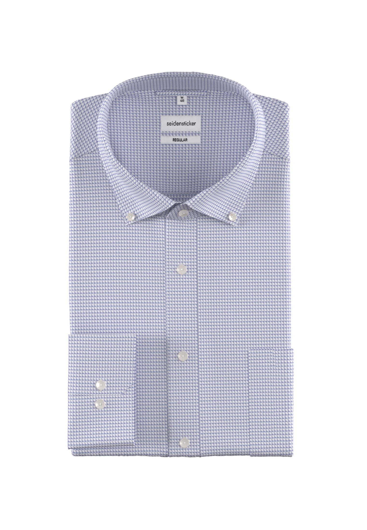seidensticker Businesshemd »Regular«, Regular Langarm Button-Down-Kragen Struktur
