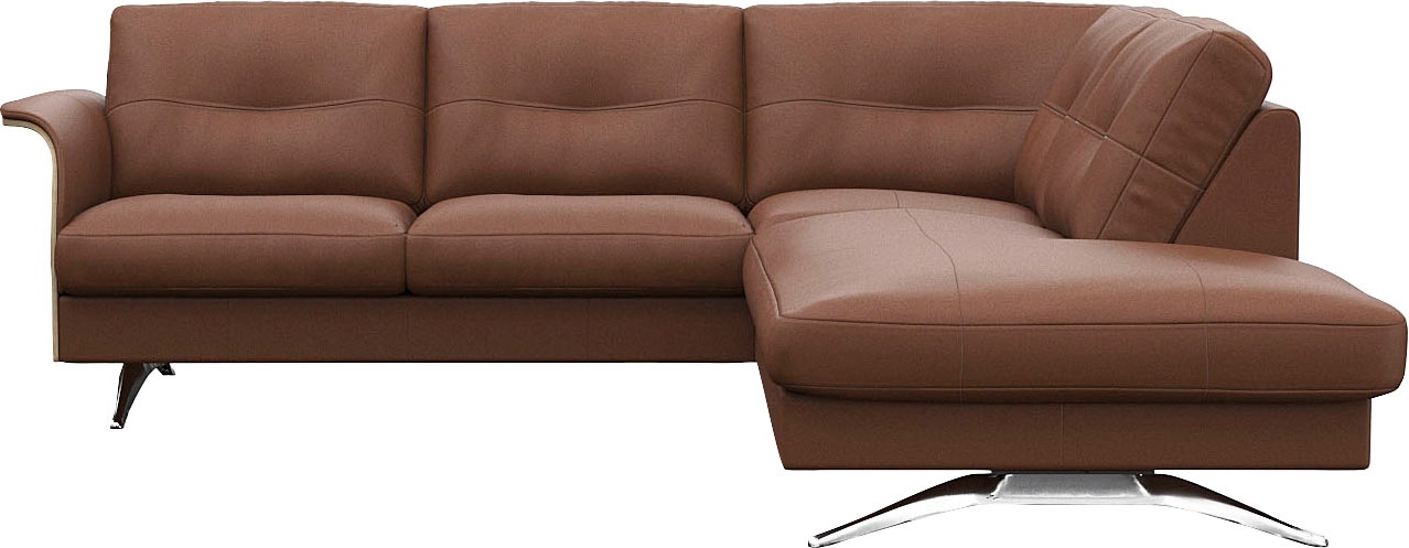 FLEXLUX Ecksofa "Glow, super bequem durch hochwertigem Sitzaufbau mit Feder günstig online kaufen